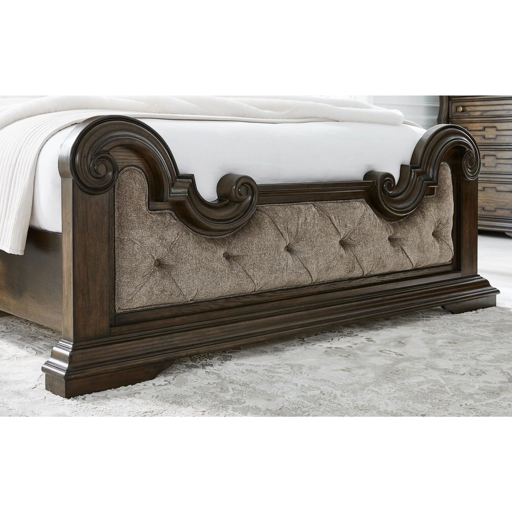 Maylee Panel Bed - Dark Brown - Image 5