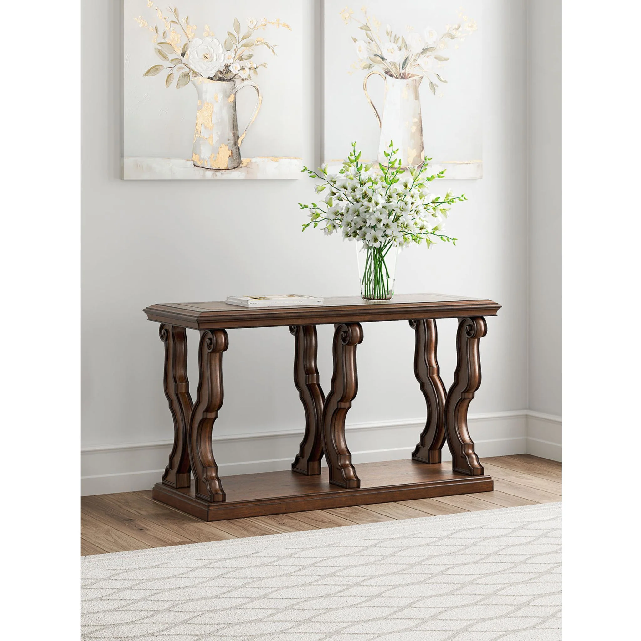 Maylee Sofa Table - Dark Brown - Image 6