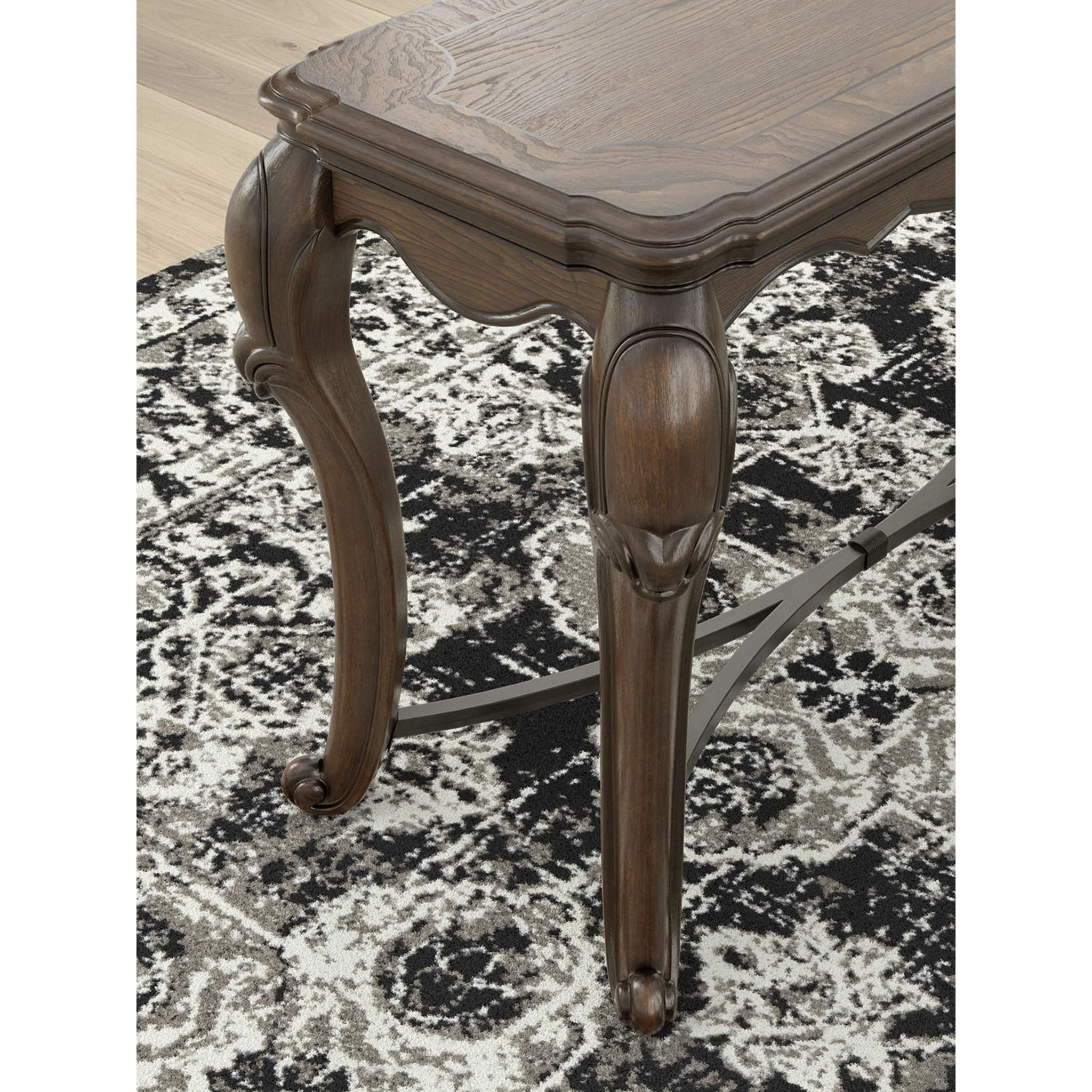 Maylee Sofa Table - Dark Brown - Image 7