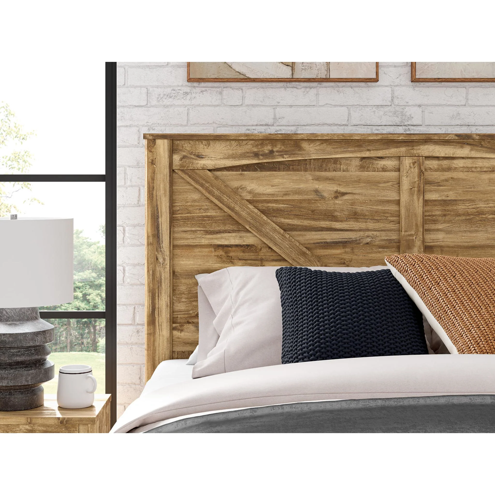 Maystonna Crossbuck Panel Bed - Brown - Image 14