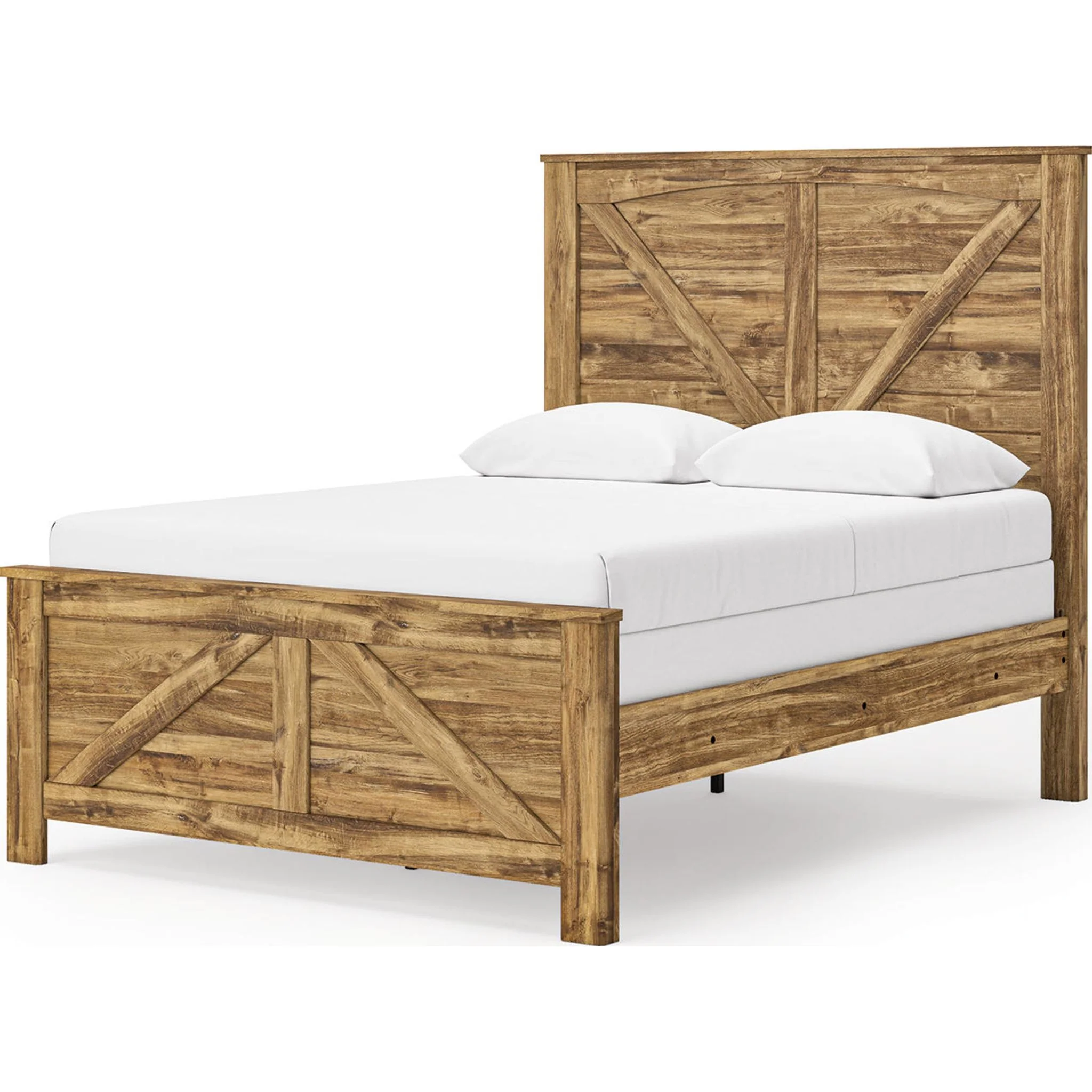 Maystonna Crossbuck Panel Bed - Brown - Image 2