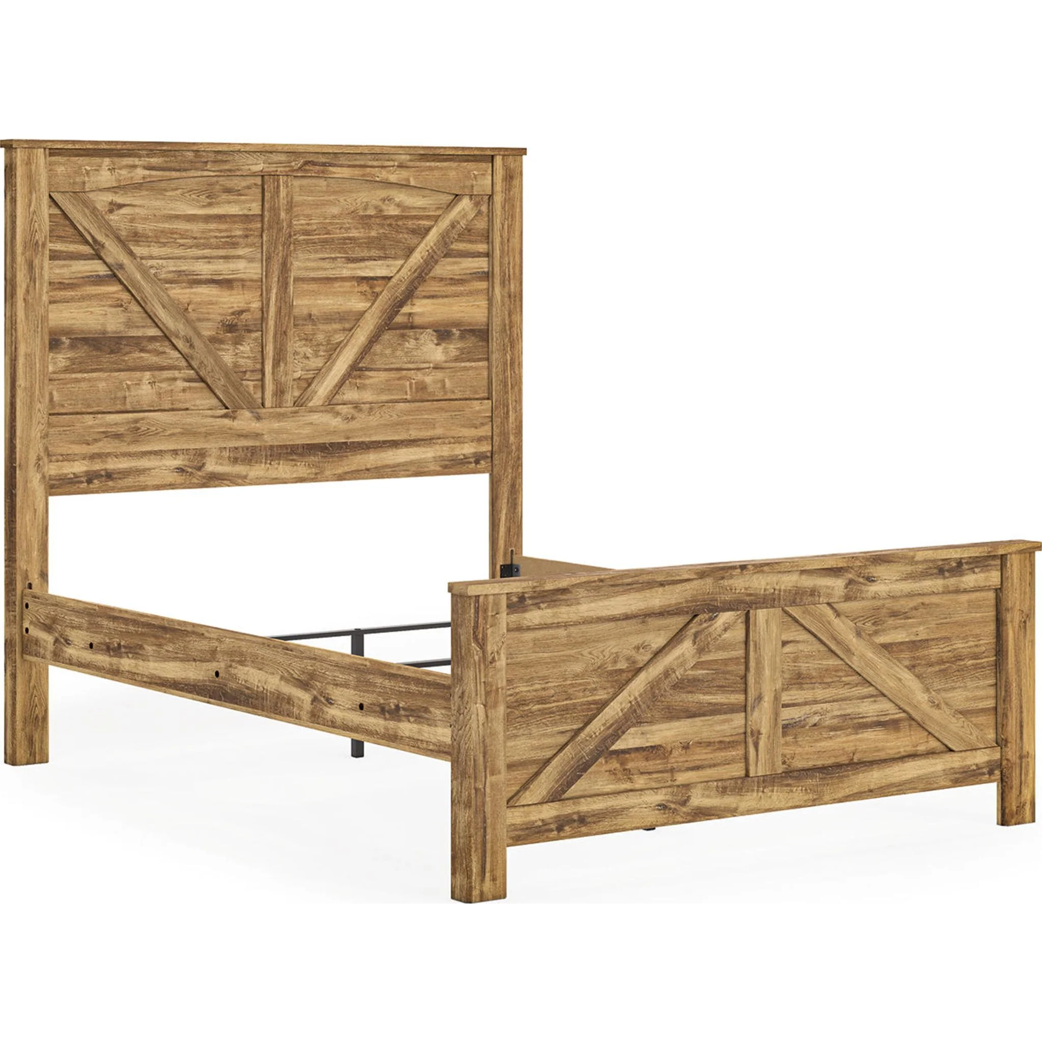 Maystonna Crossbuck Panel Bed - Brown - Image 3