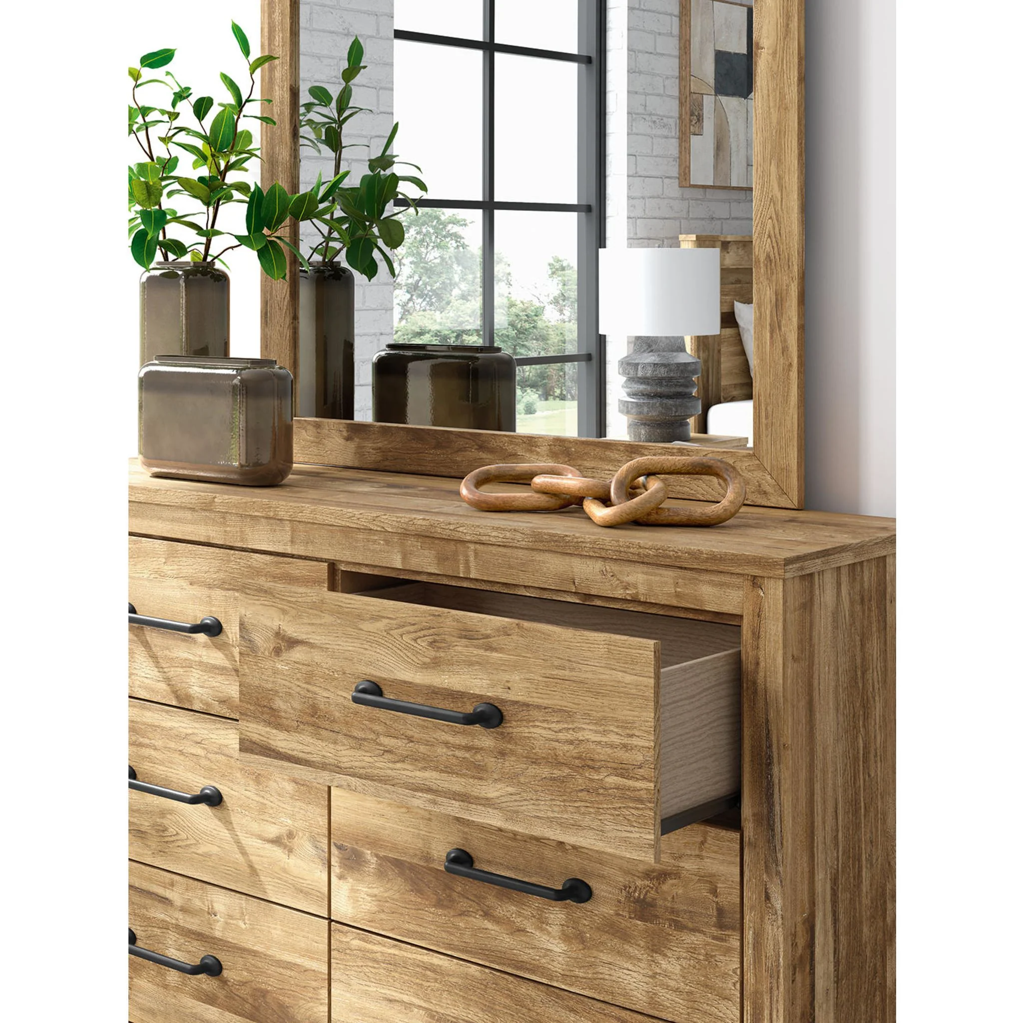 Maystonna Dresser and Mirror - Brown - Image 5
