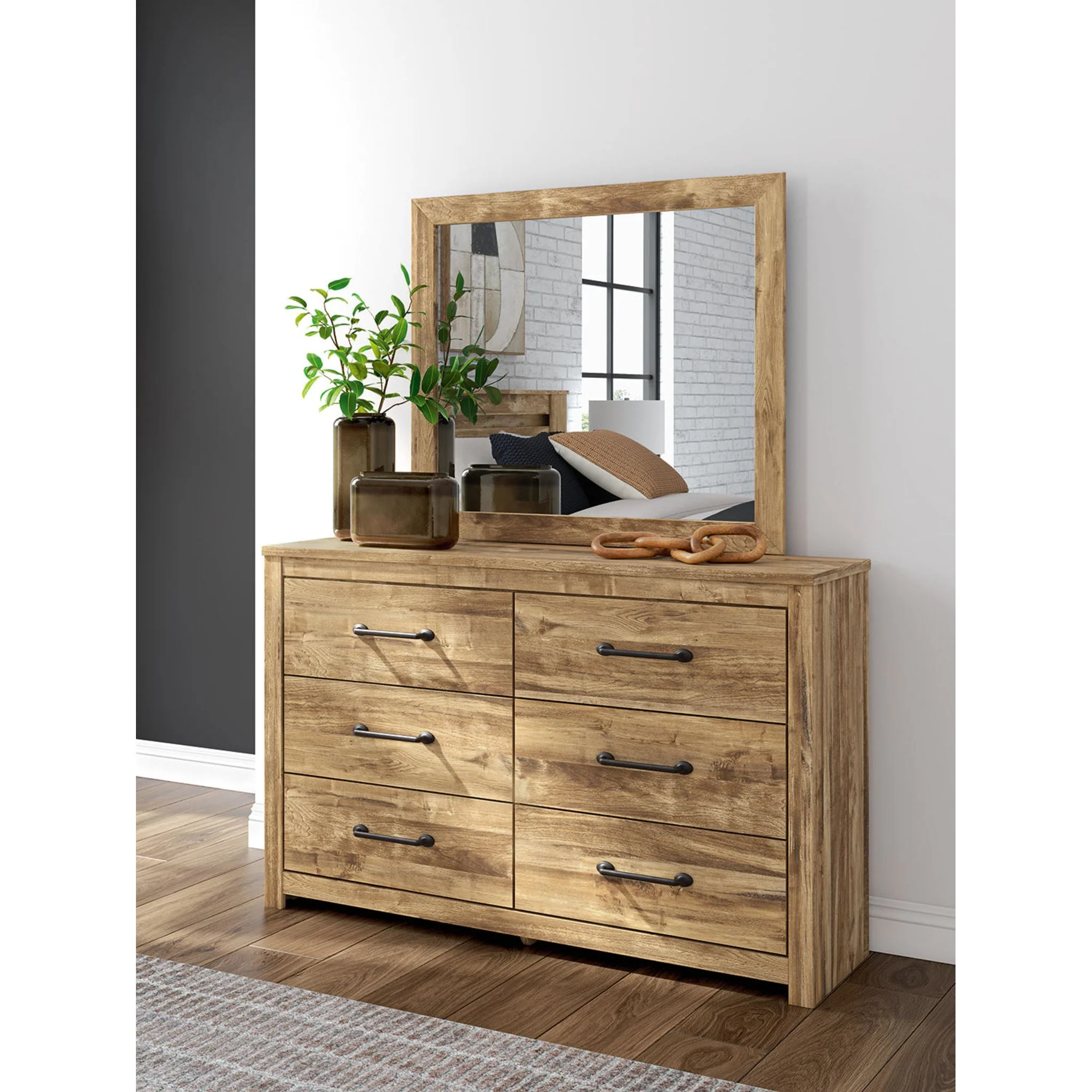 Maystonna Dresser and Mirror - Brown - Image 9