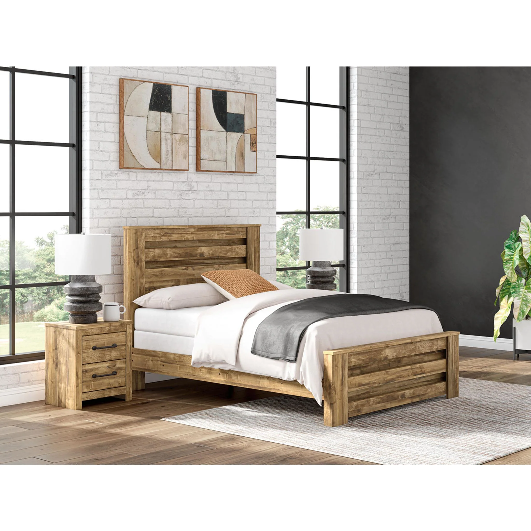 Maystonna Queen Panel Bed - Brown - Image 9