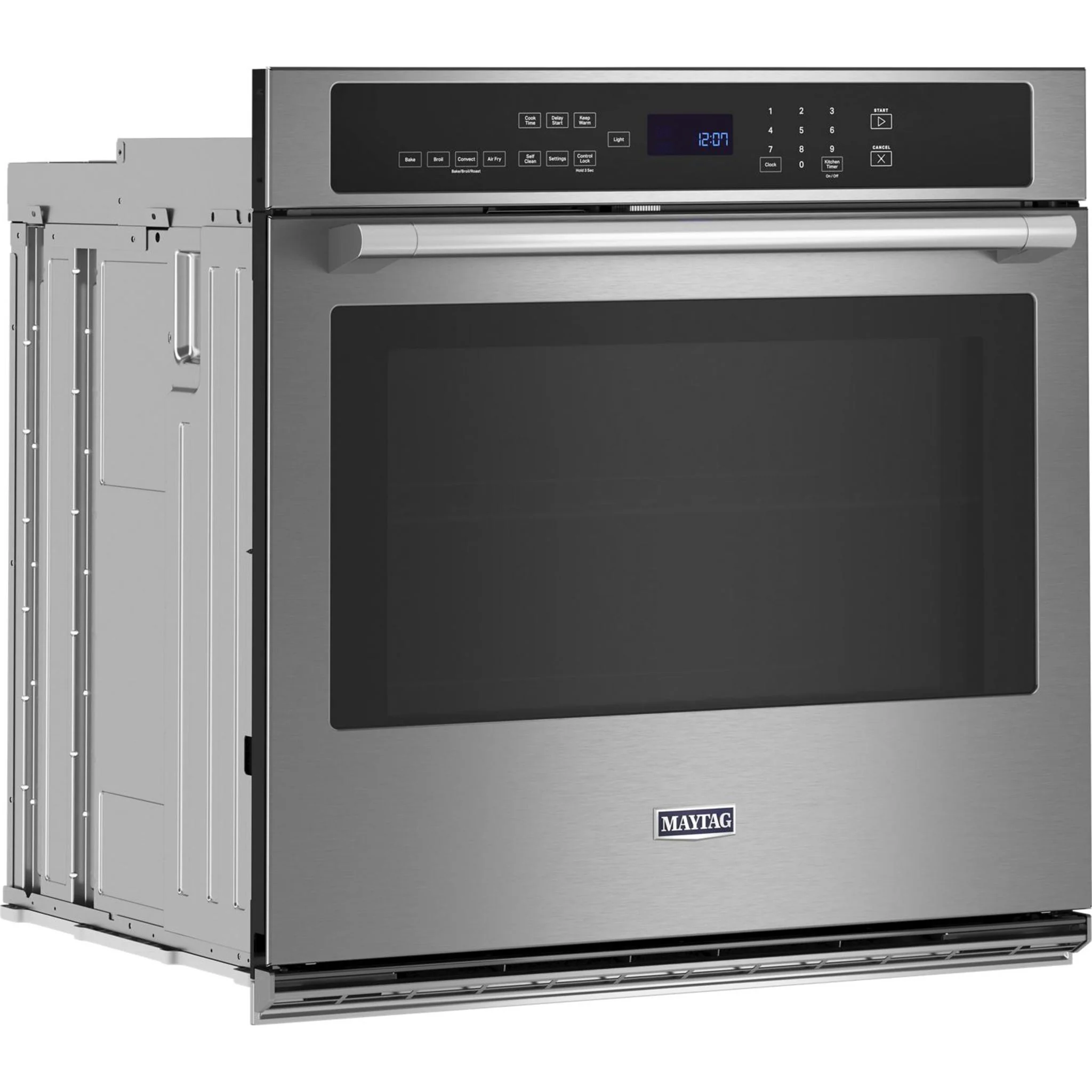 Maytag 27-inch Single Wall Oven with Air Fry and Basket - 4.3 cu. ft. -Fingerprint Resistant Stainless Steel (MOES6027LZ) - Image 6
