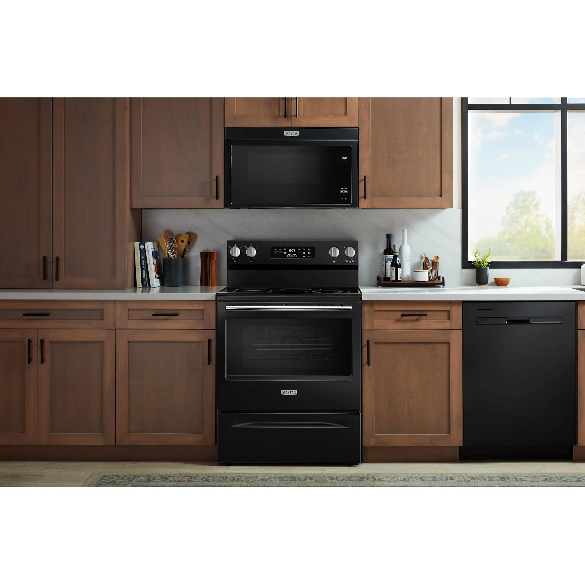 Maytag 30-Inch Convection Electric Range With No Preheat Air Fry and Air Baking - 5.3 Cu. Ft. -Black (YMFES6030RB) - Image 11
