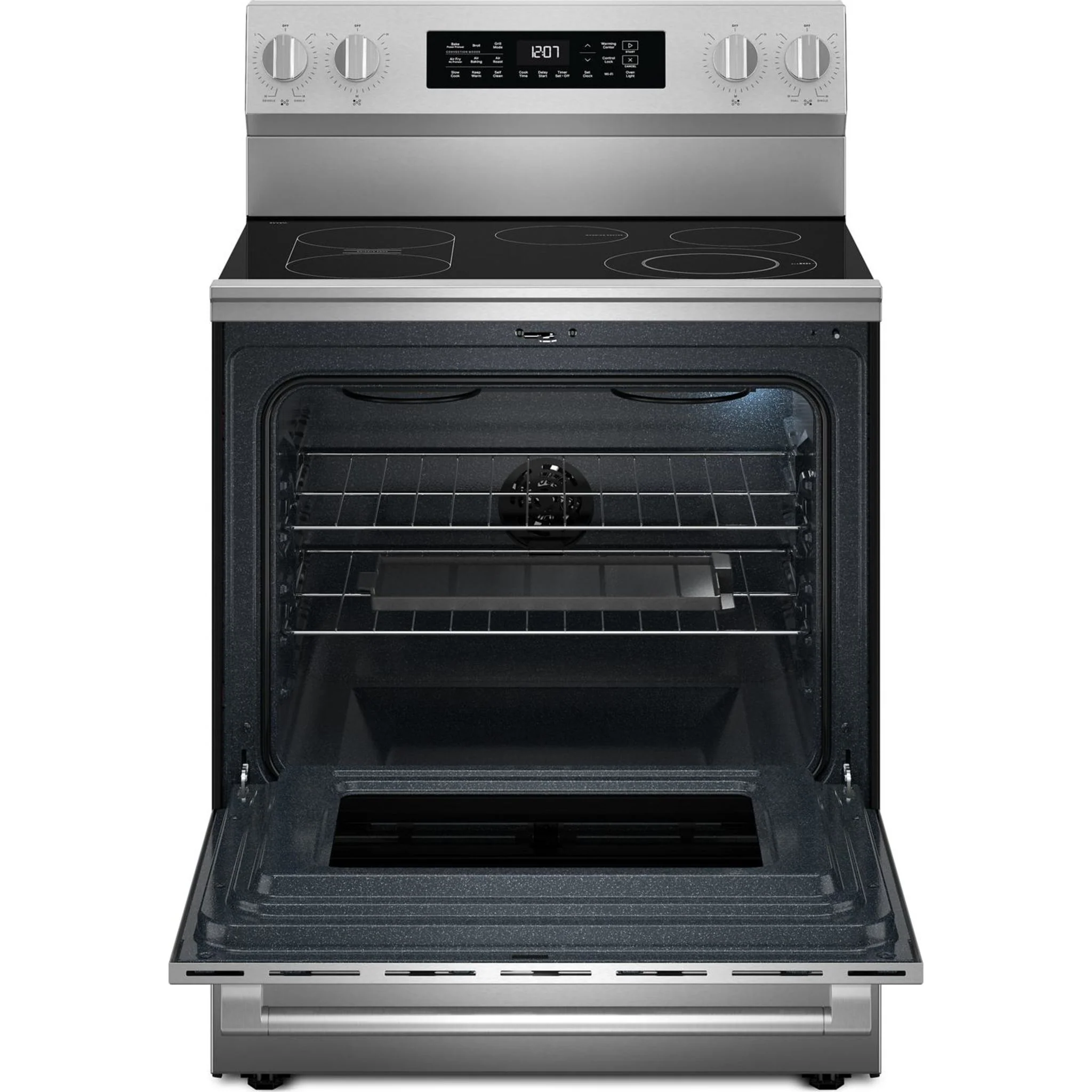 Maytag 30-Inch Freestanding Electric Range with Grill Mode, No Preheat Air Fry - 5.3 Cu. Ft. - Fingerprint Resistant Stainless Steel (YMFES7030SZ) - Image 7