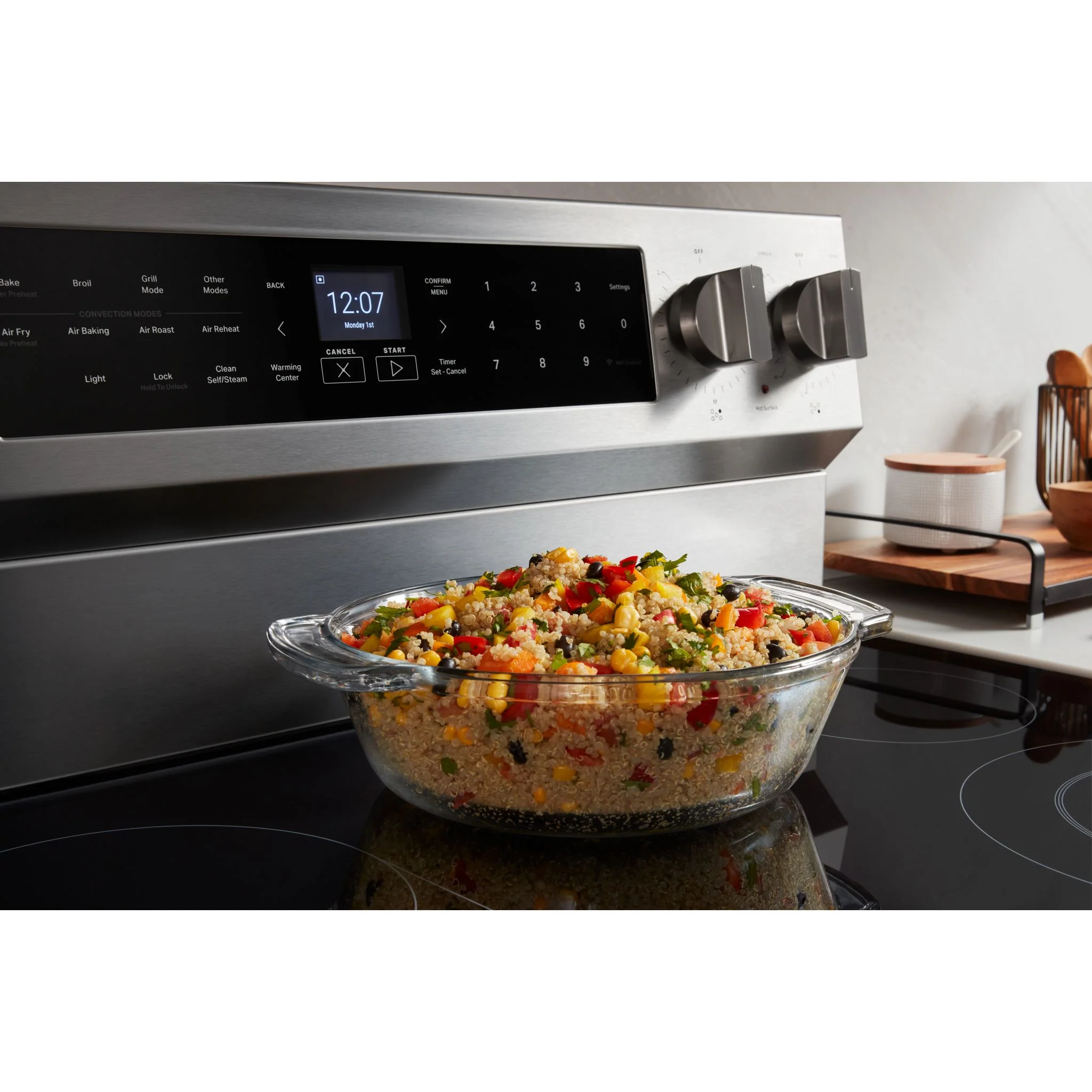 Maytag 30-Inch True Convection Electric Range With Grill Mode - 5.3 Cu. Ft. -Fingerprint Resistant Stainless Steel (YMFES8030RZ) - Image 10