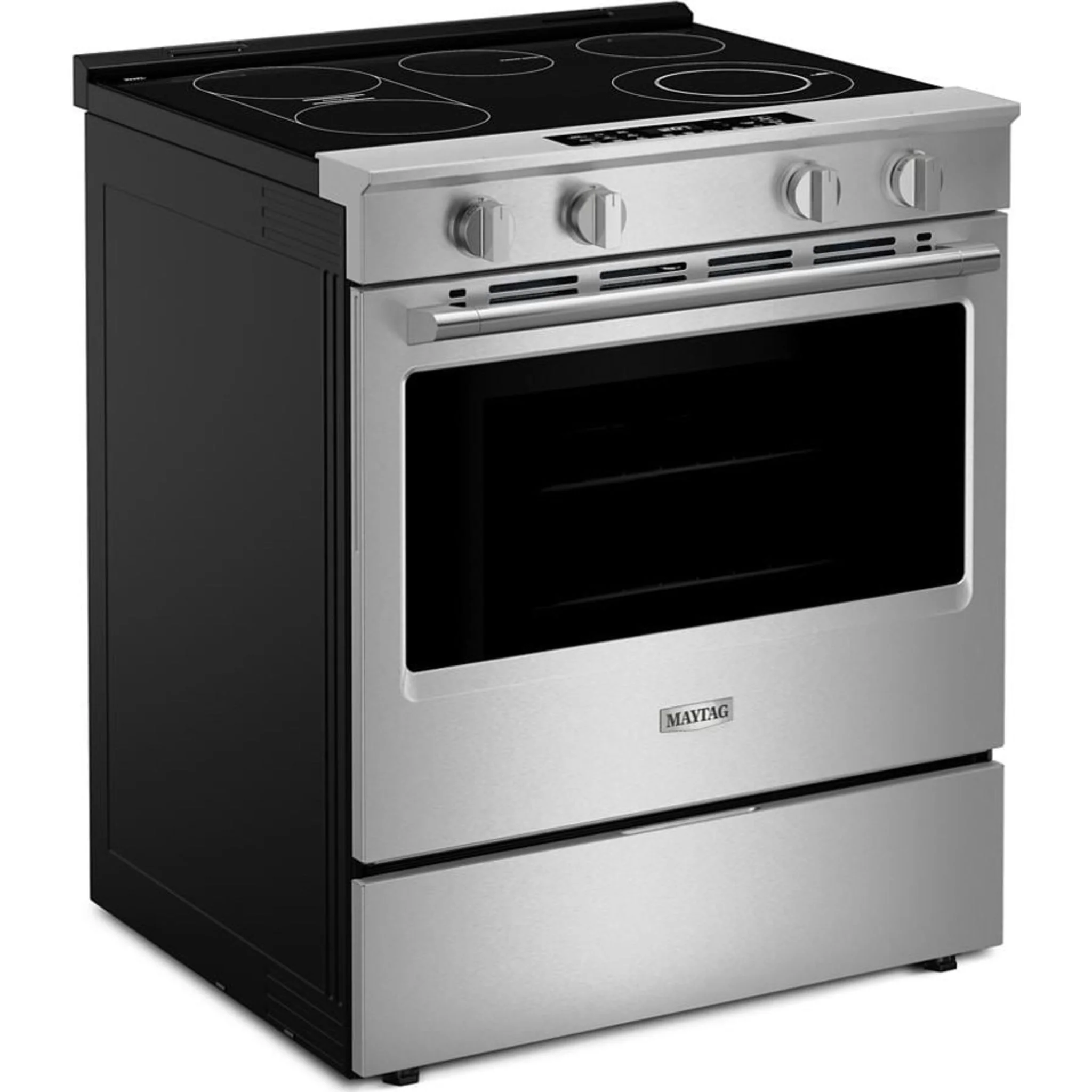 Maytag 30-Inch Wide Slide-In Electric Range with Grill Mode and No Preheat Air Fry - 5.3 Cu. Ft. -Fingerprint Resistant Stainless Steel (YMSES7030SZ) - Image 10