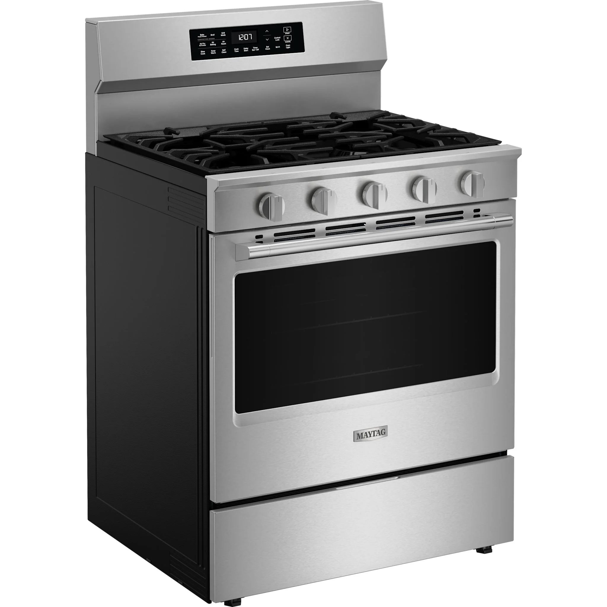 Maytag 30-Inch Wide Freestanding Gas Range with Grill Mode and No Preheat Air Fry - 5.0 Cu. Ft. -Fingerprint Resistant Stainless Steel (MFGS7030SZ) - Image 4