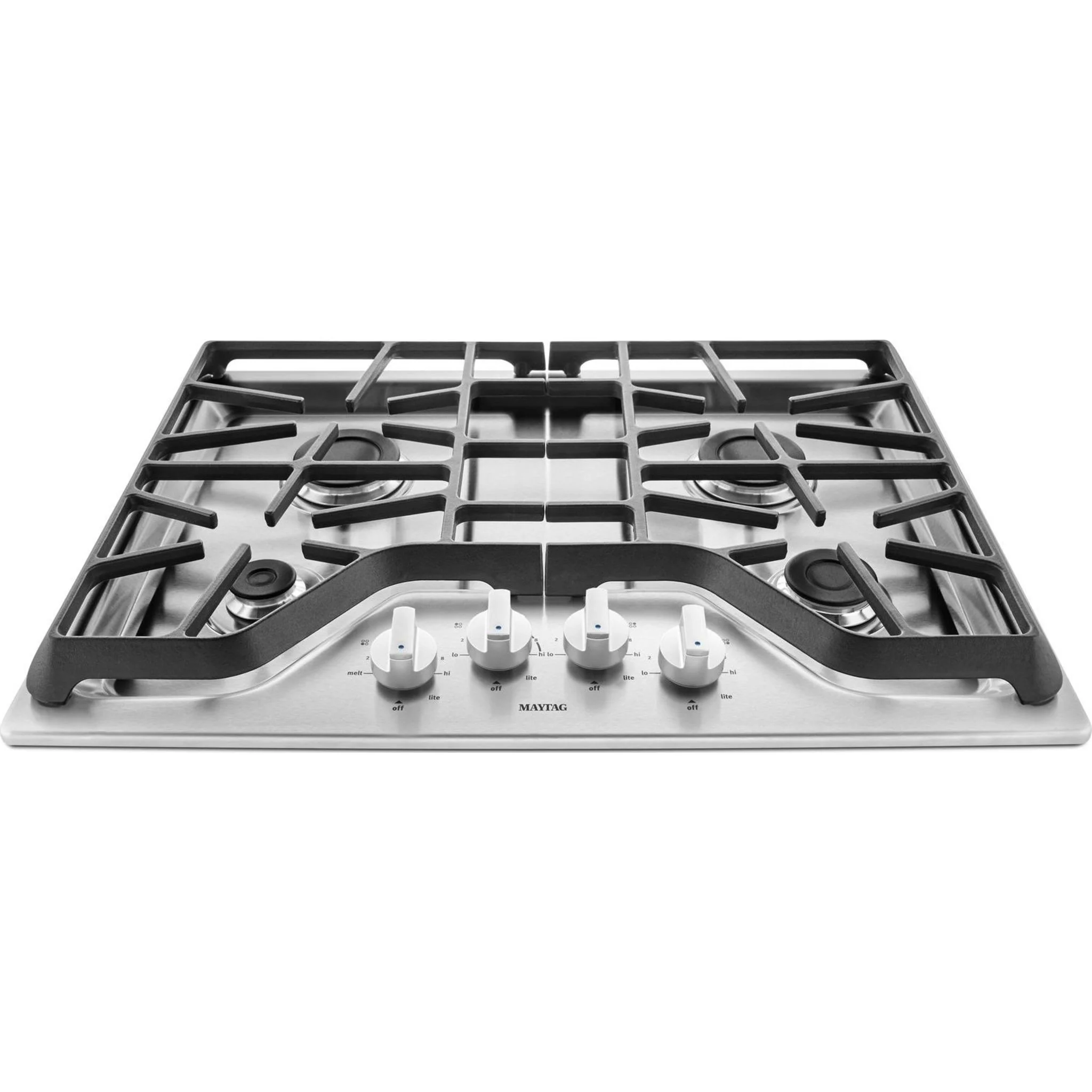 Maytag 30-inch 4-burner Gas Cooktop with PowerBurner -Stainless Steel (MGC7430DS) - Image 7
