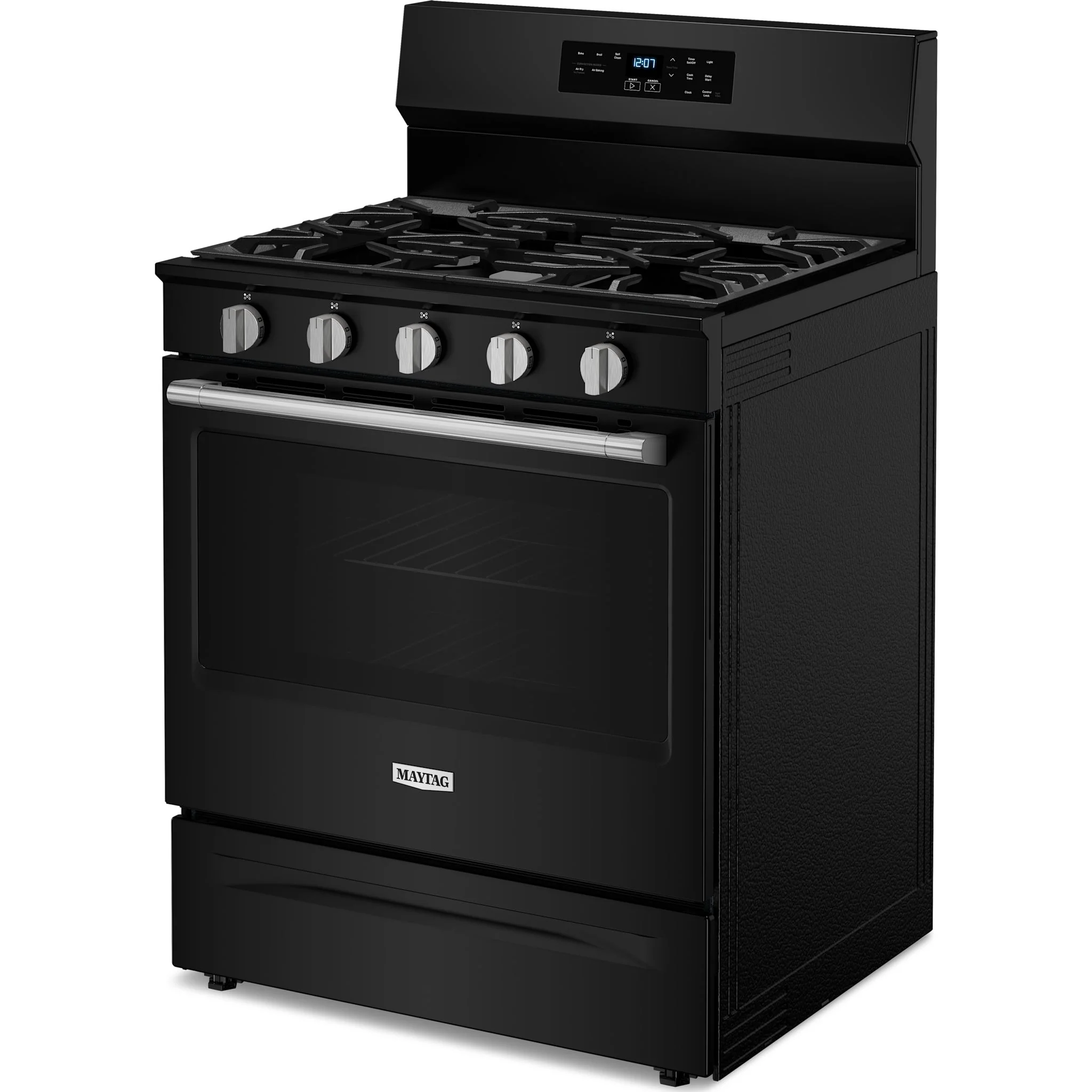 Maytag 30-Inch Convection Gas Range With No Preheat Air Fry and Air Baking - 5.0 Cu. Ft. -Black (MFGS6030RB) - Image 3