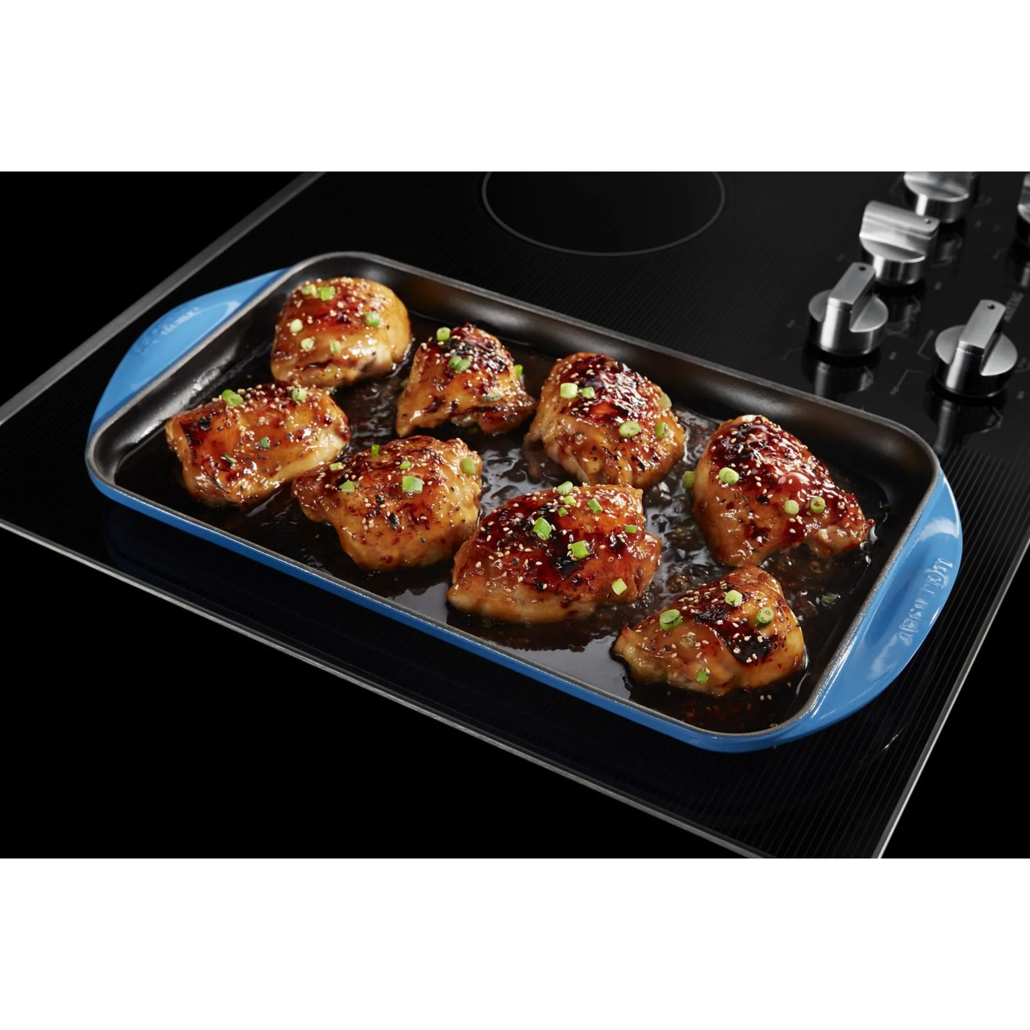 Maytag 36-Inch Electric Cooktop with Reversible Grill and Griddle -Stainless Steel (MEC8836HS) - Image 9