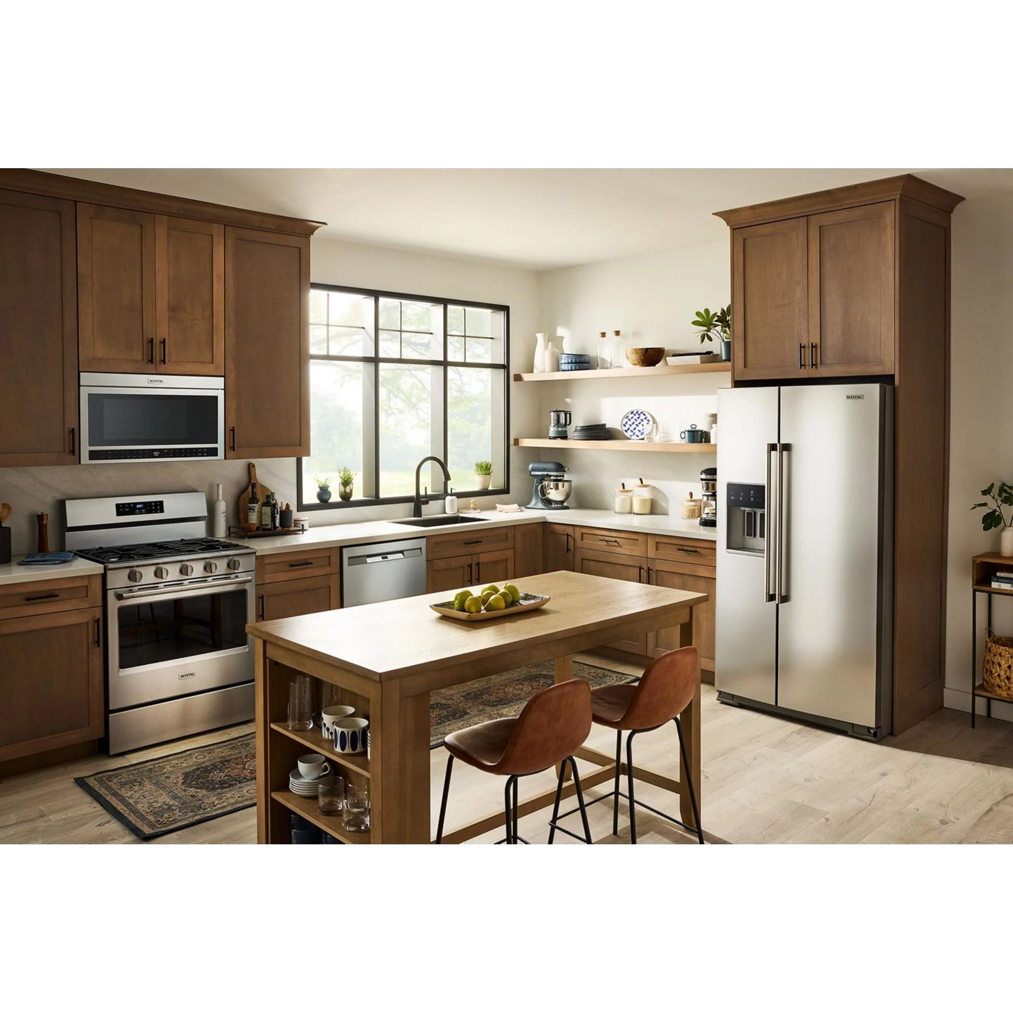 Maytag 36-Inch Counter-Depth Side-by-Side Refrigerator with Arctic Blue Interior - 20.8 Cu. Ft. - Fingerprint Resistant Stainless Steel (MRSC6636RZ) - Image 13