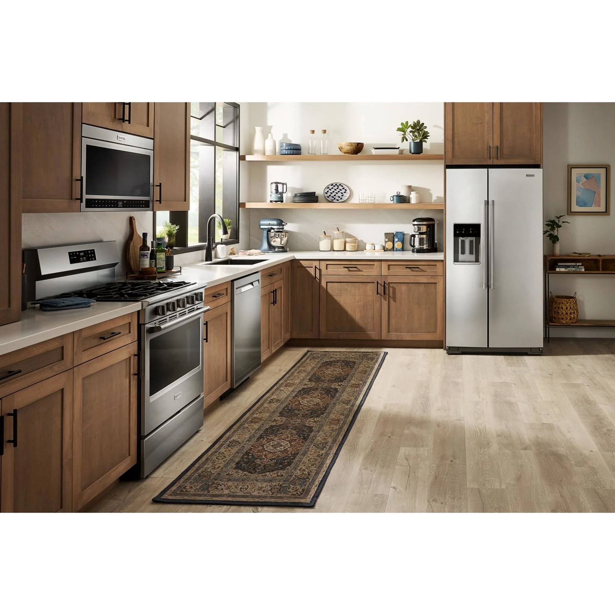 Maytag 36-Inch Counter-Depth Side-by-Side Refrigerator with Arctic Blue Interior - 20.8 Cu. Ft. - Fingerprint Resistant Stainless Steel (MRSC6636RZ) - Image 7