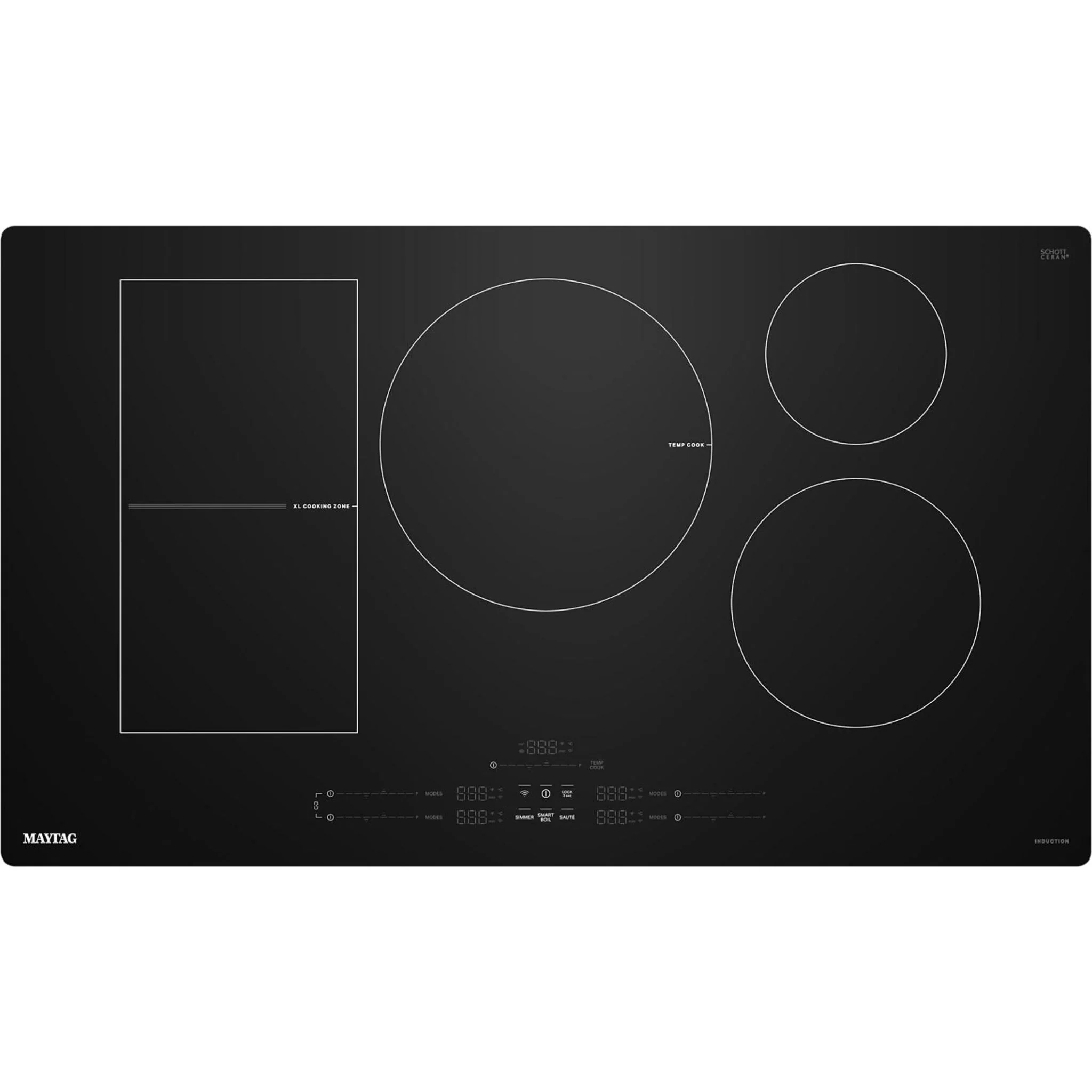 Maytag 36-Inch Wide Induction Cooktop with Power Boost -Black (MCIT8036SB)