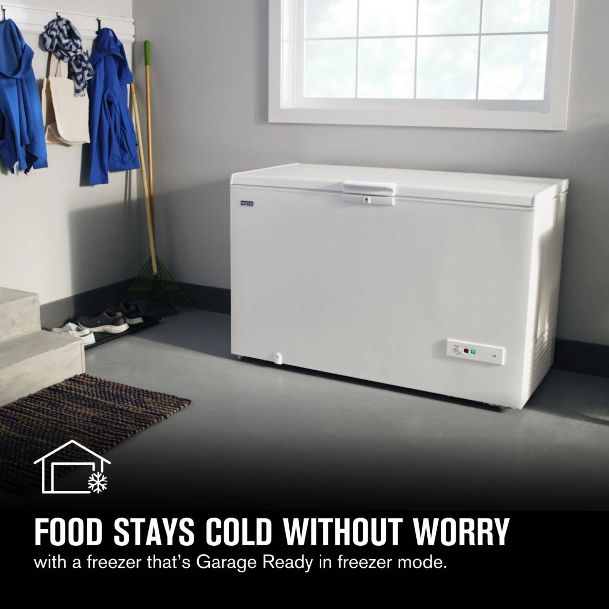 Maytag Garage Ready in Freezer Mode Chest Freezer - 16 cu. ft. -White (MZC5216LW) - Image 43
