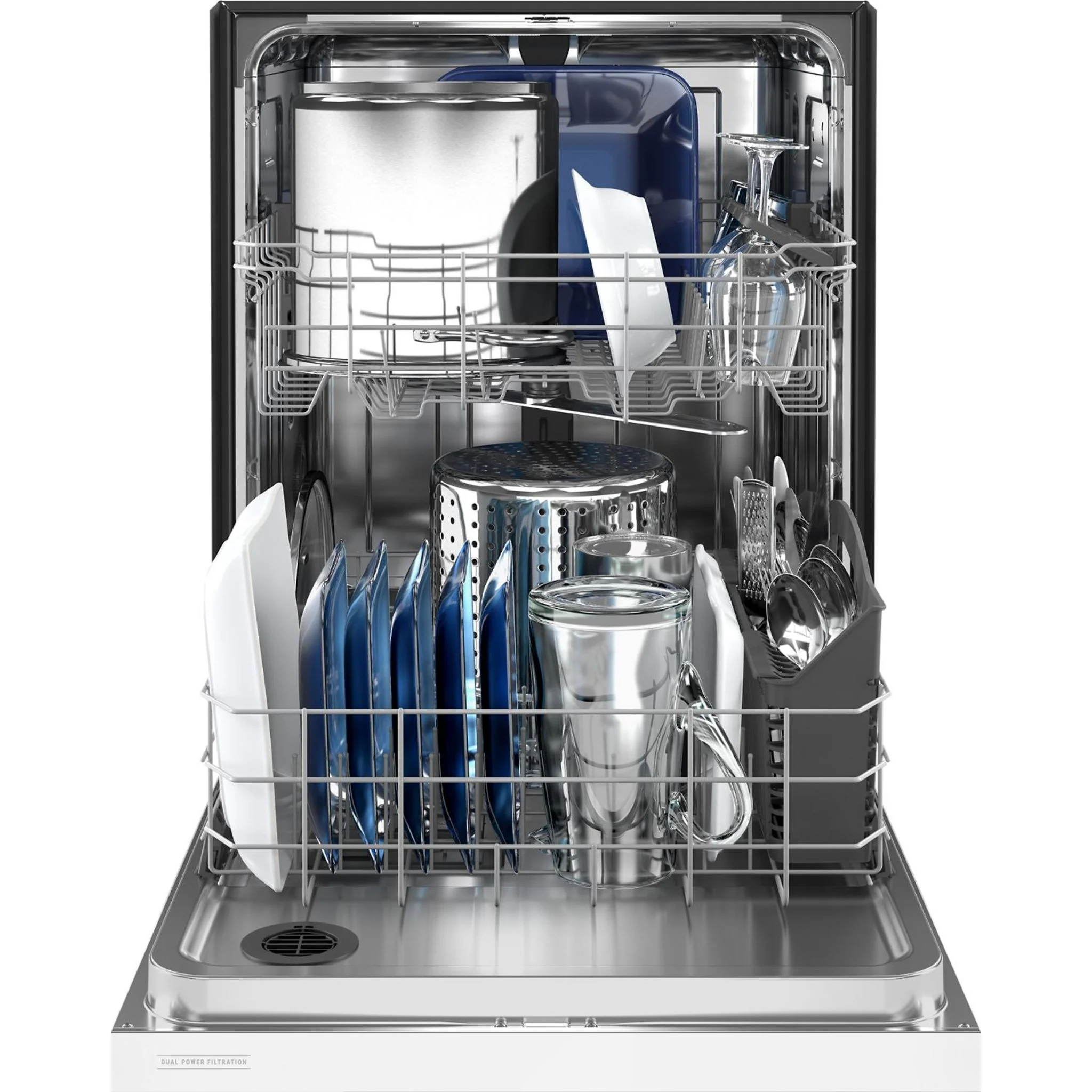 Maytag Stainless steel tub dishwasher with Dual Power Filtration -White (MDB4949SKW) - Image 18