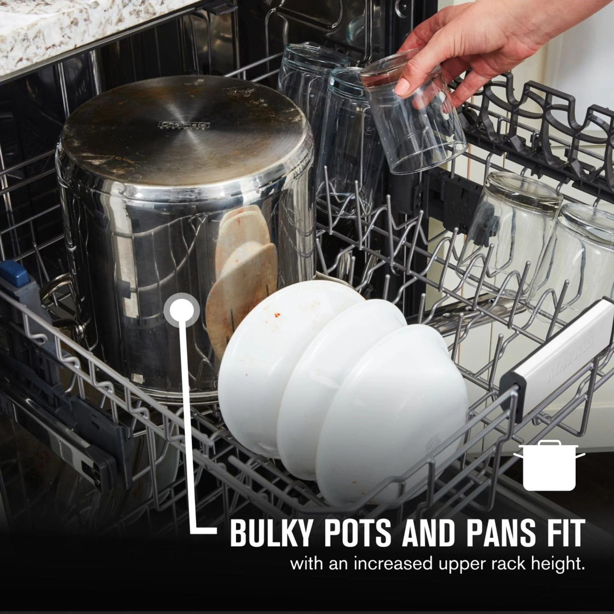 Maytag Stainless steel tub dishwasher with Dual Power Filtration -White (MDB4949SKW) - Image 45