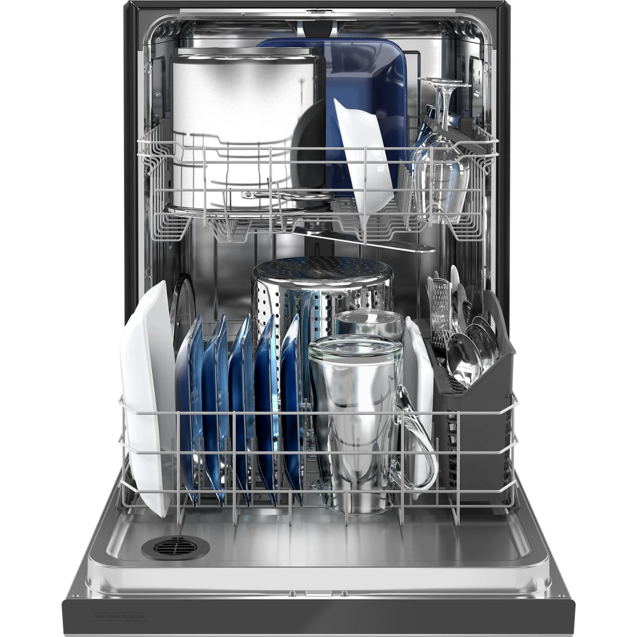 Maytag Top Control Dishwasher with Dual Power Filtration and PowerBlast Cycle -Stainless Steel (MDB4949SKZ) - Image 10