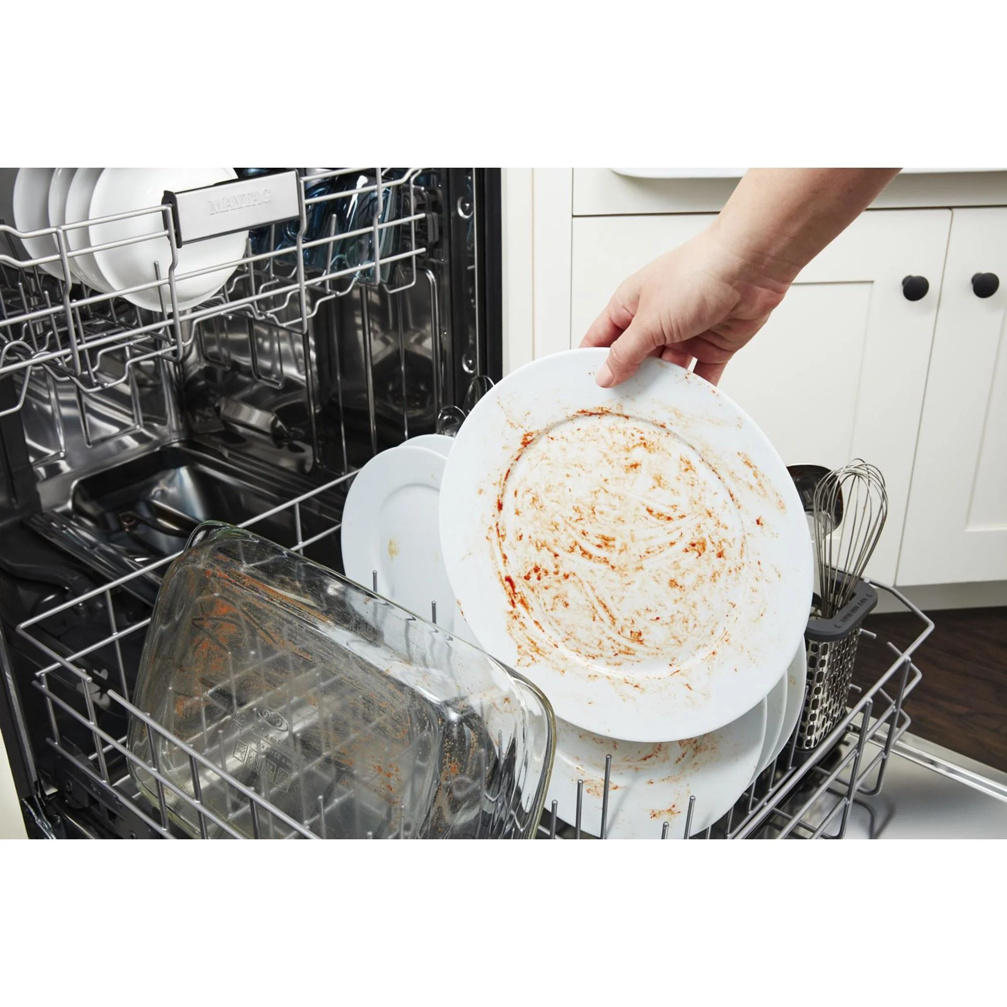 Maytag Top Control Dishwasher with Dual Power Filtration and PowerBlast Cycle -Stainless Steel (MDB4949SKZ) - Image 8