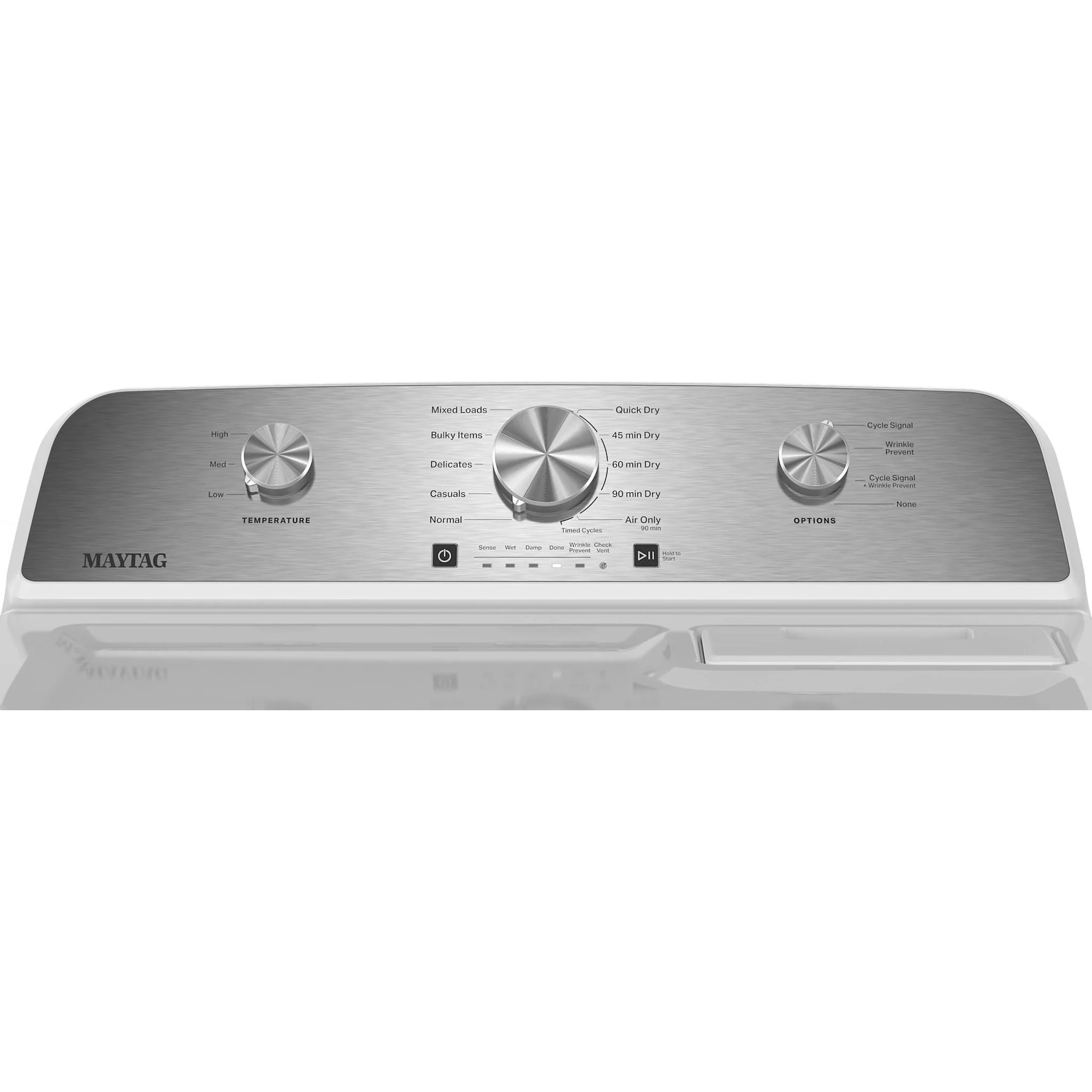 Maytag 7.0 Cu. Ft. Capacity Gas Dryer - White (MGD4205SW) - Image 6