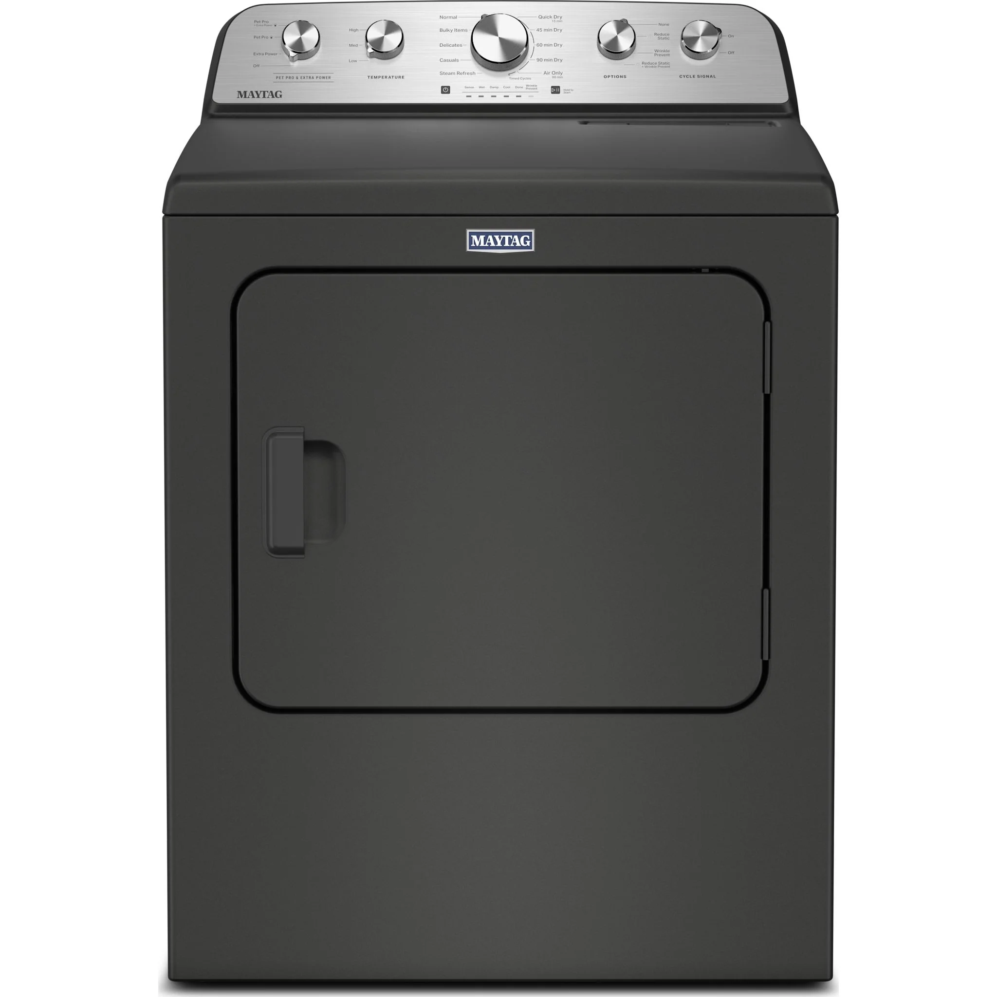 Maytag 7.0 Cu Ft. Load Gas Dryer with Extra Power and Pet Pro Option - Volcano Black (MGD5605RU) - Image 2