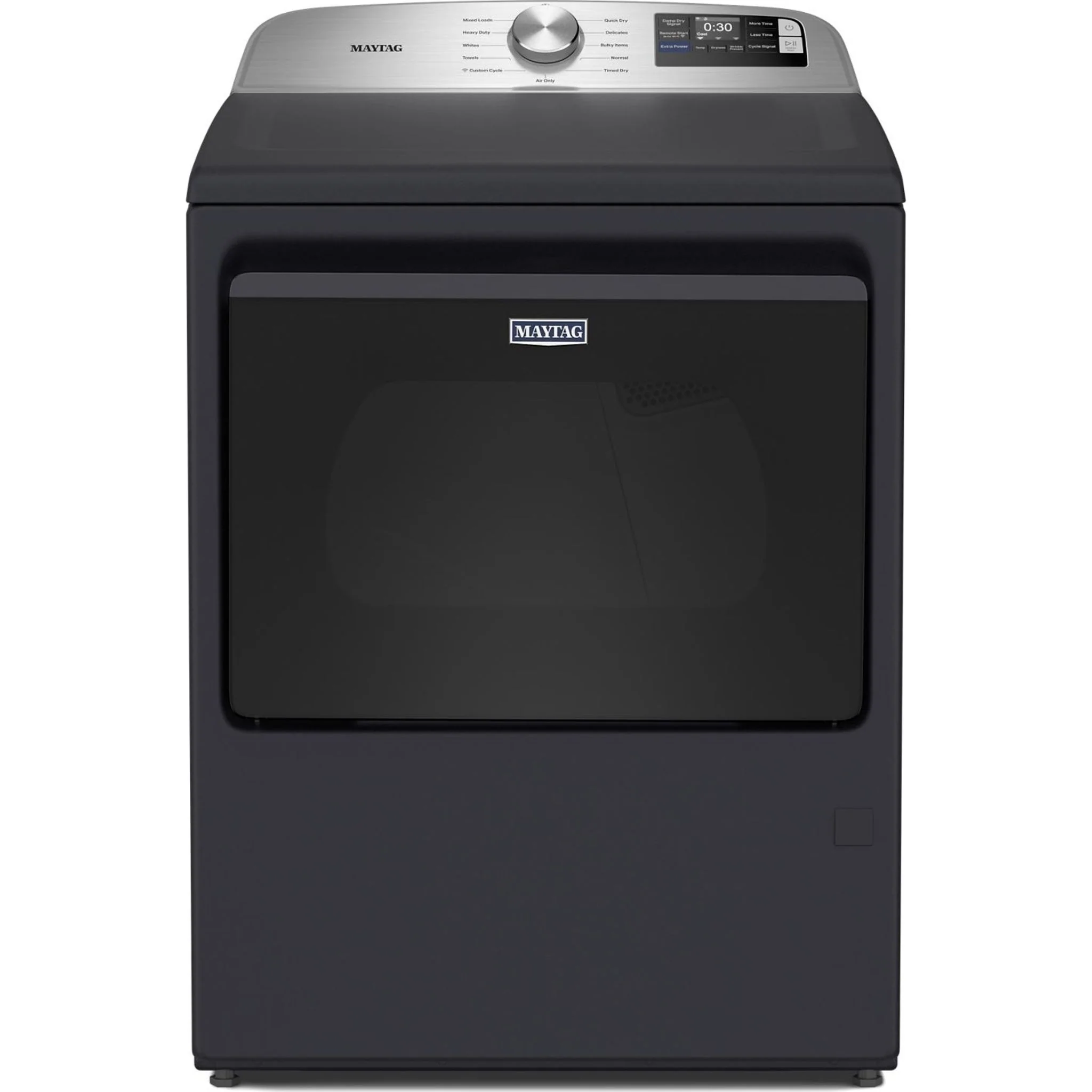 Maytag 7.4 Cu. Ft. Top Load Gas Dryer with Extra Power and Advanced Moisture Sensing - Midnight Steel (MGD6205RF)