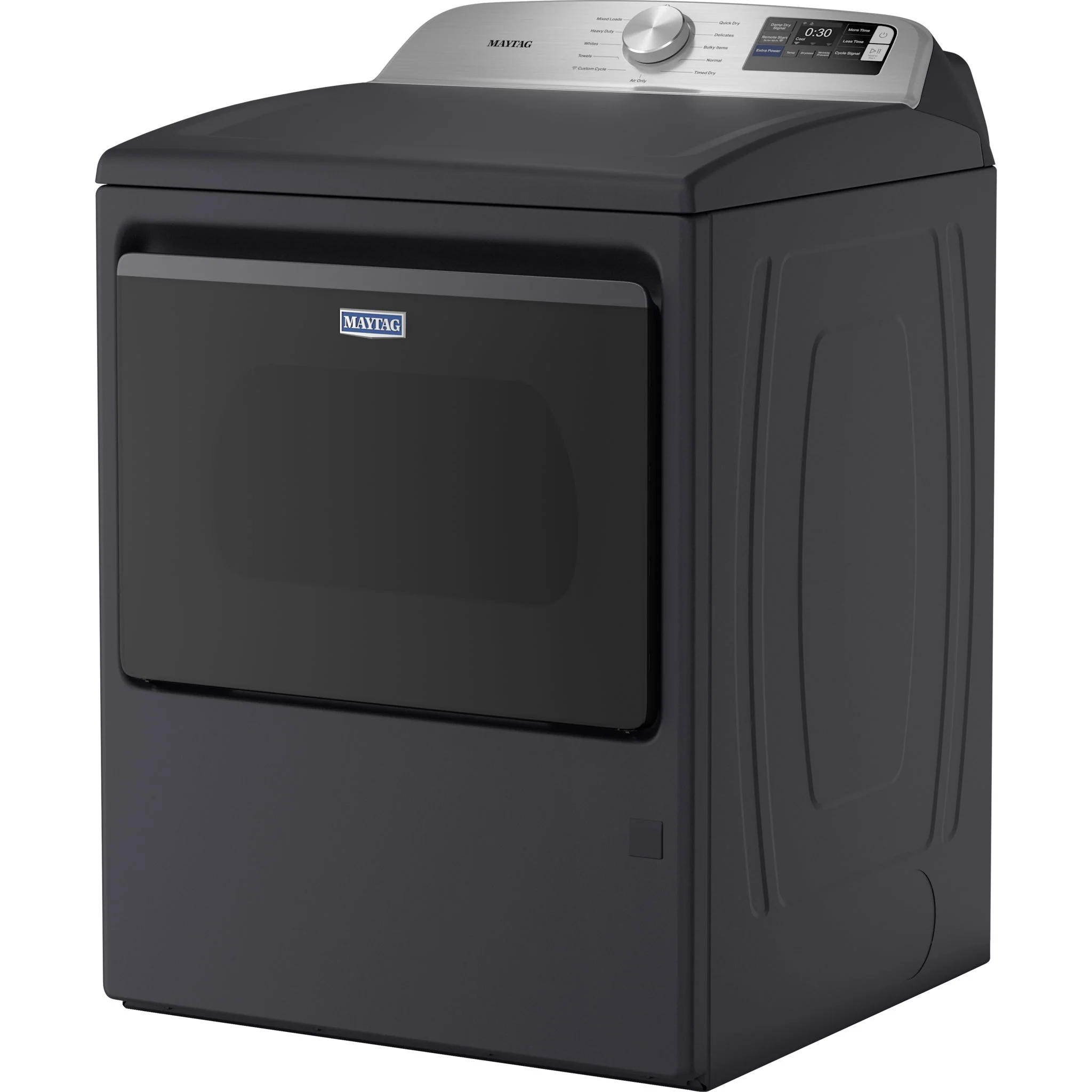 Maytag 7.4 Cu. Ft. Top Load Gas Dryer with Extra Power and Advanced Moisture Sensing - Midnight Steel (MGD6205RF) - Image 4