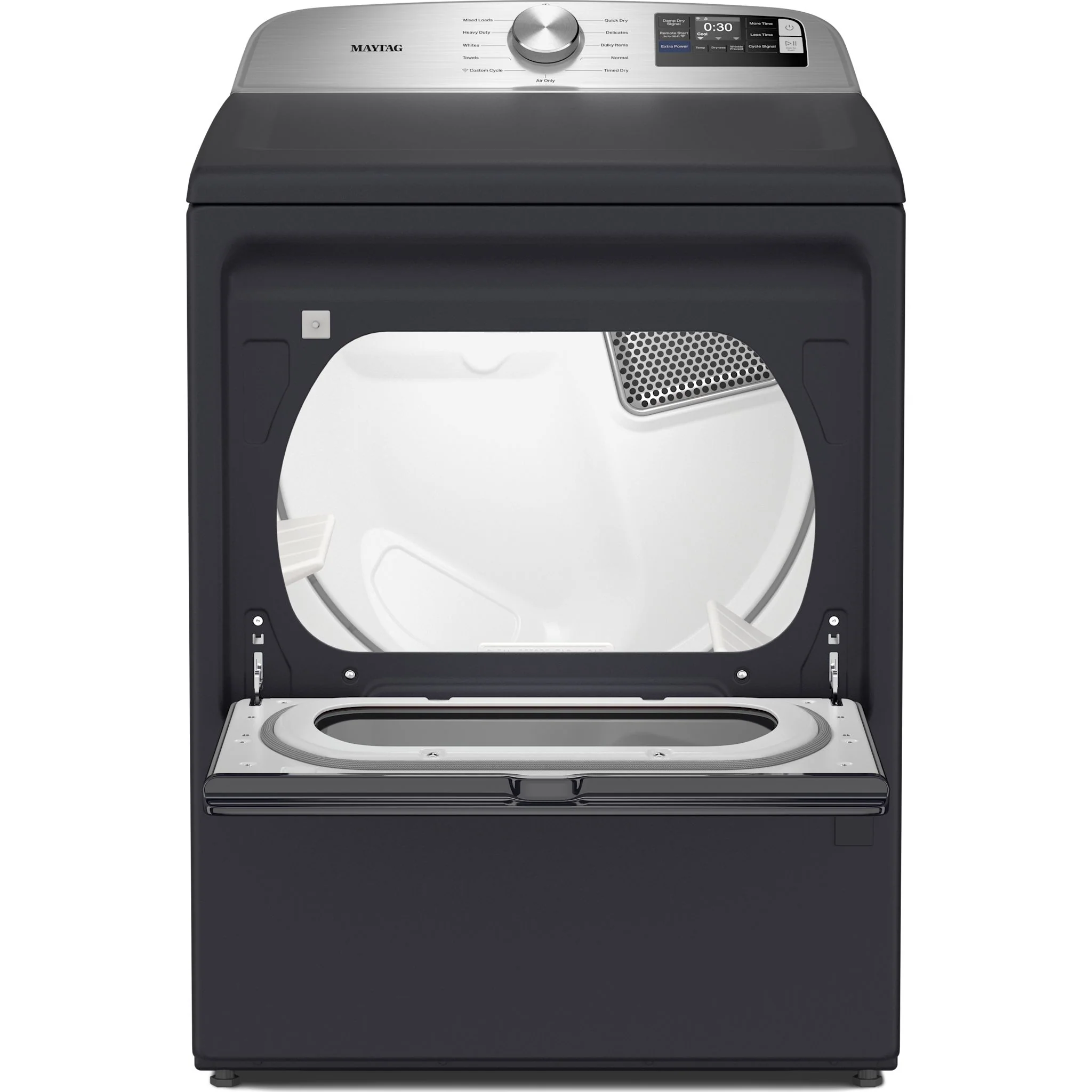 Maytag 7.4 Cu. Ft. Top Load Gas Dryer with Extra Power and Advanced Moisture Sensing - Midnight Steel (MGD6205RF) - Image 5