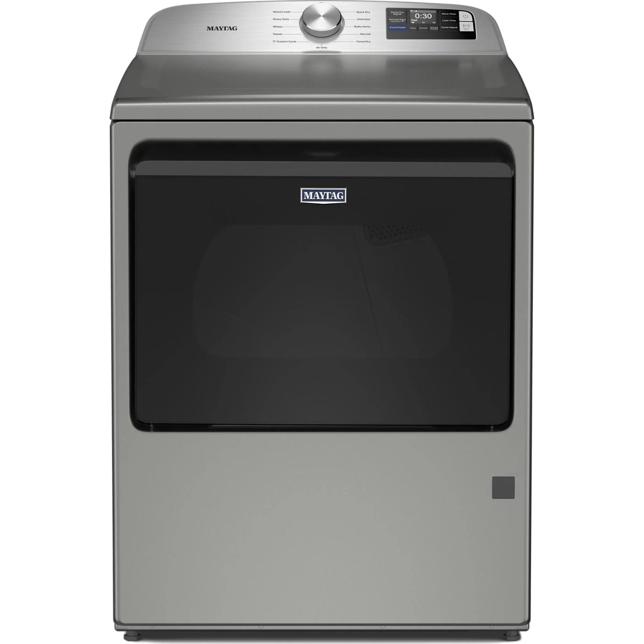 Maytag 7.4 Cu. Ft. Top Load Gas Dryer with Extra Power and Advanced Moisture Sensing - Classic Silver (MGD6205RR)