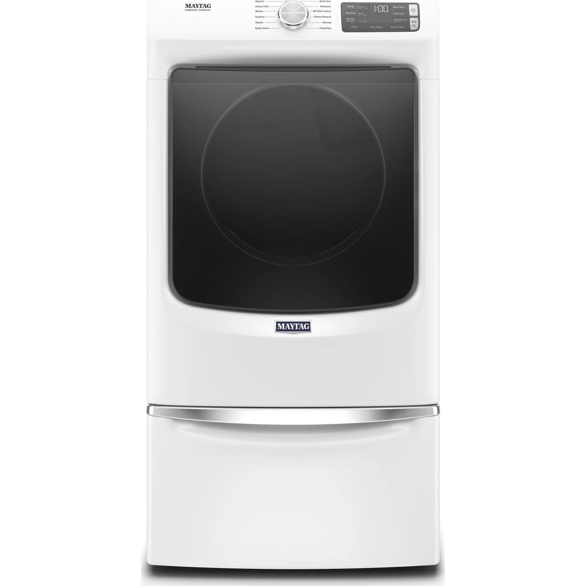 Maytag Front Load Gas Dryer with Extra Power and Quick Dry Cycle - 7.3 cu. ft. -White (MGD6630HW) - Image 21