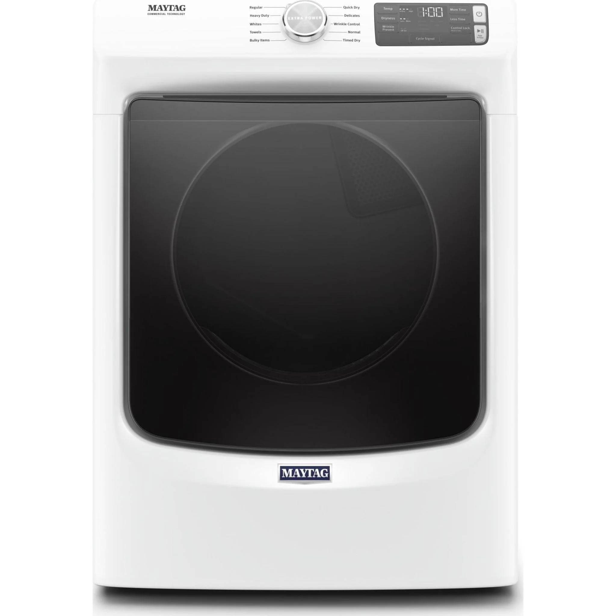 Maytag Front Load Electric Dryer with Extra Power and Quick Dry cycle - 7.3 cu. ft. -White (YMED5630HW)