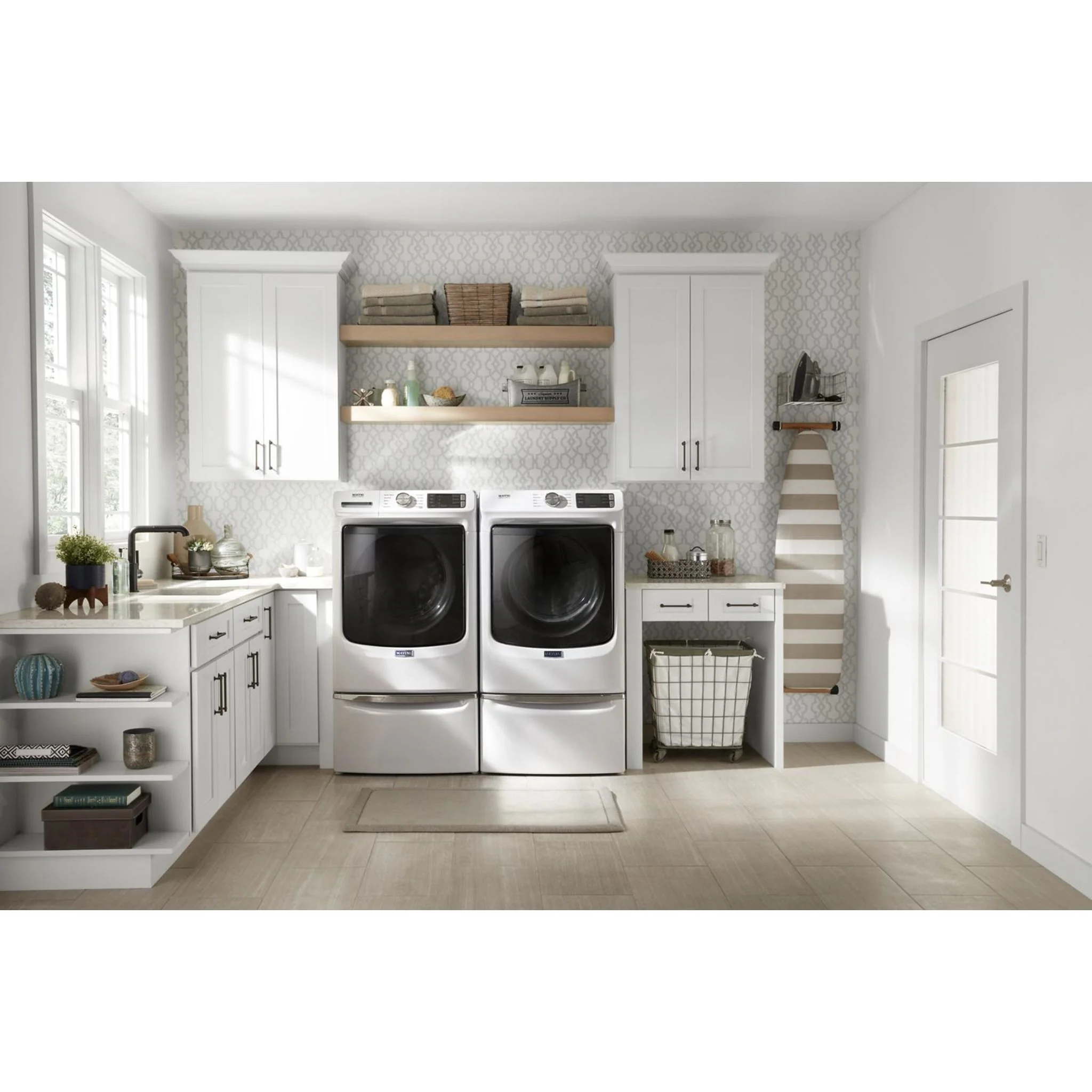 Maytag Front Load Electric Dryer with Extra Power and Quick Dry cycle - 7.3 cu. ft. -White (YMED5630HW) - Image 9