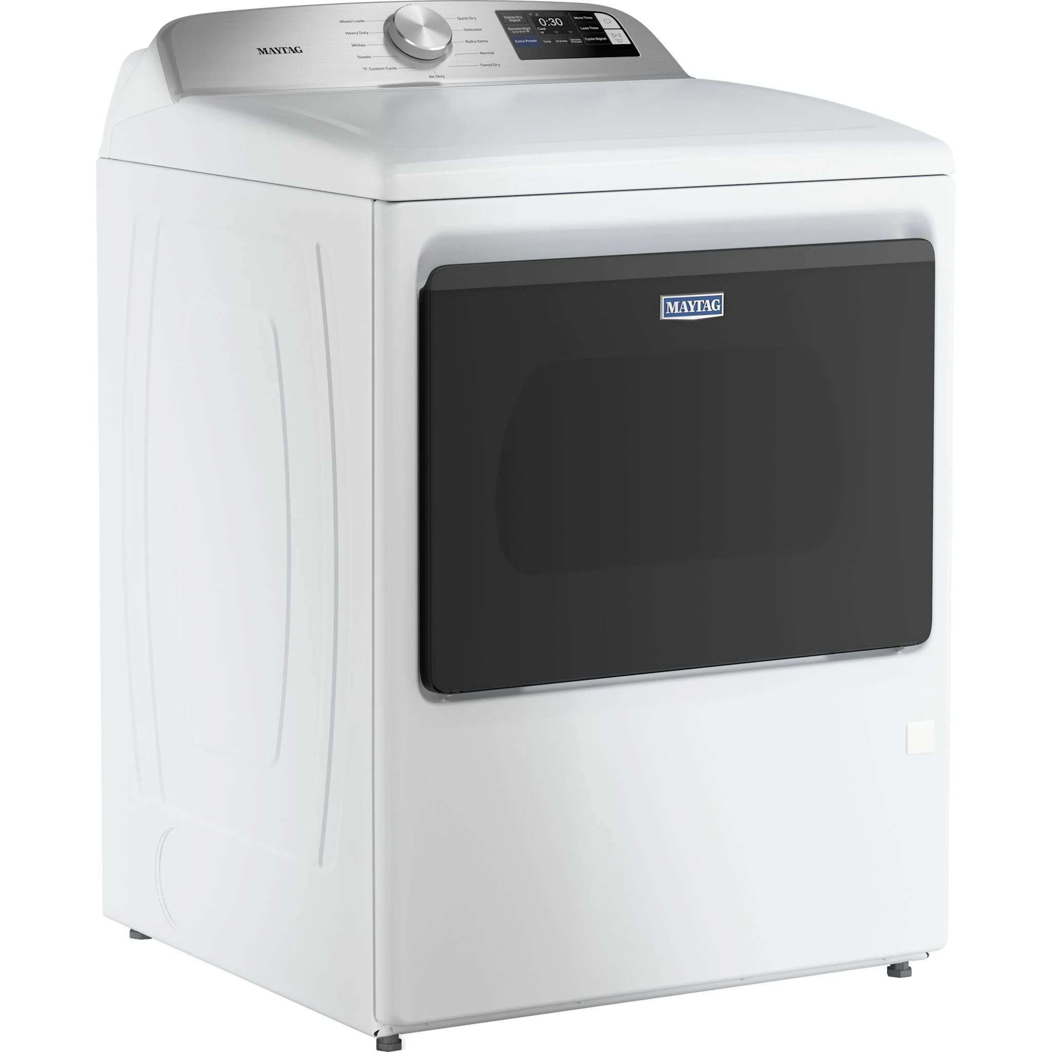 Maytag 7.4 Cu. Ft. Top Load Electric Dryer with Extra Power and Advanced Moisture Sensing - White (YMED6205RW) - Image 3