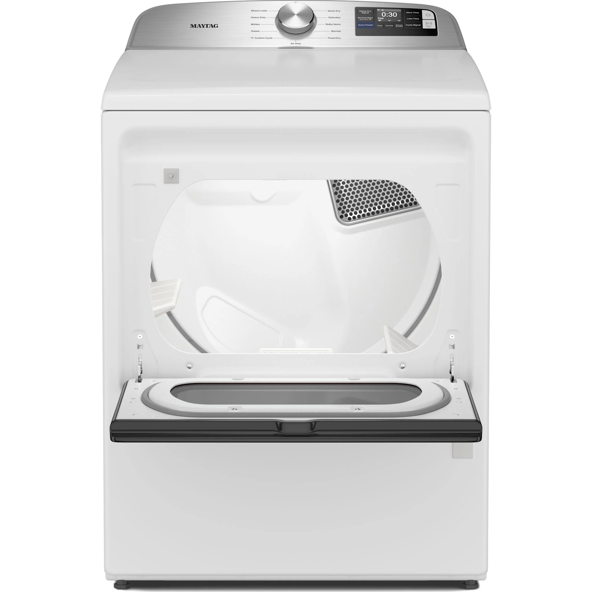 Maytag 7.4 Cu. Ft. Top Load Electric Dryer with Extra Power and Advanced Moisture Sensing - White (YMED6205RW) - Image 4