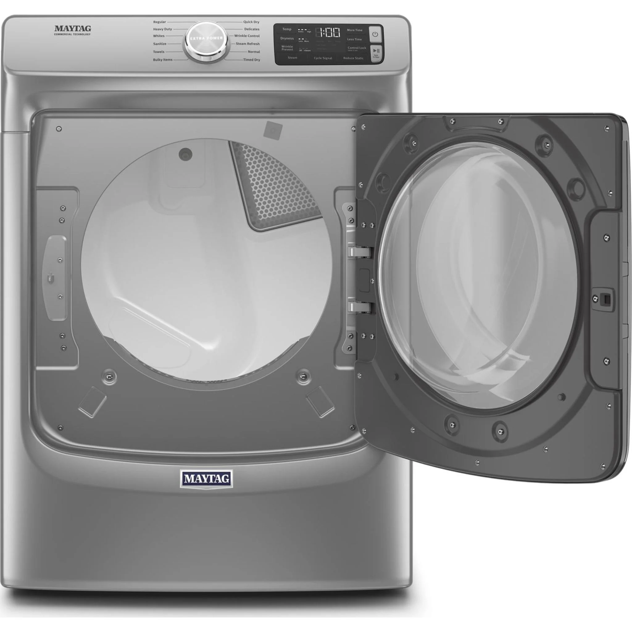 Maytag Front Load Electric Dryer with Extra Power and Quick Dry Cycle - 7.3 cu. ft. -Metallic Slate (YMED6630HC) - Image 4