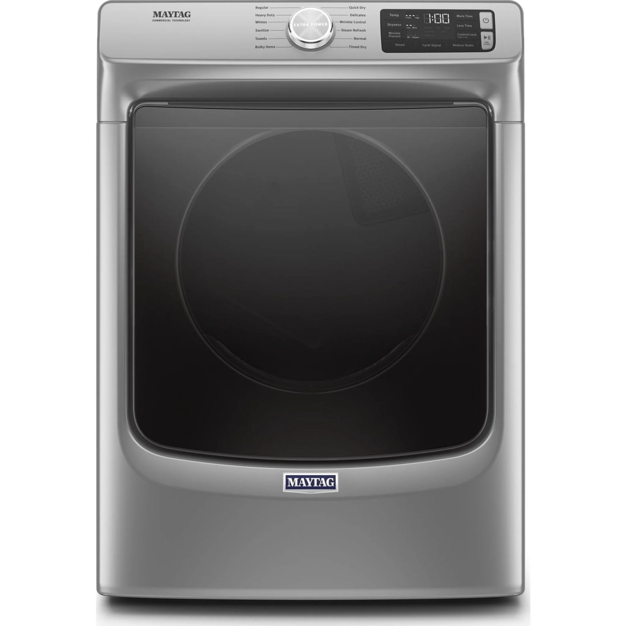 Maytag Front Load Electric Dryer with Extra Power and Quick Dry Cycle - 7.3 cu. ft. -Metallic Slate (YMED6630HC) - Image 7
