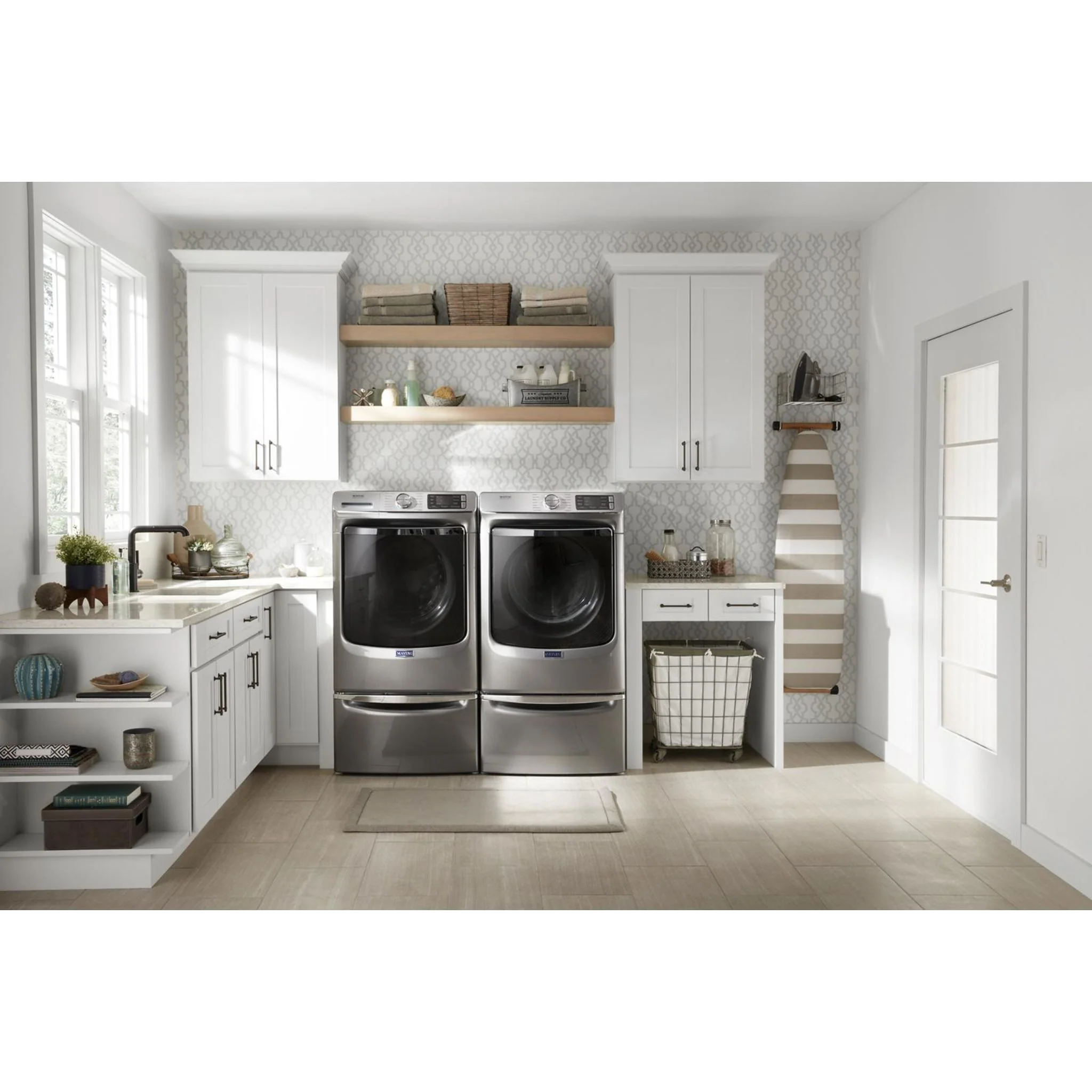 Maytag Smart Front Load Electric Dryer with Extra Power & Advanced Moisture Sensing - 7.3 Cu. Ft. - Metallic Slate (YMED8630HC) - Image 11
