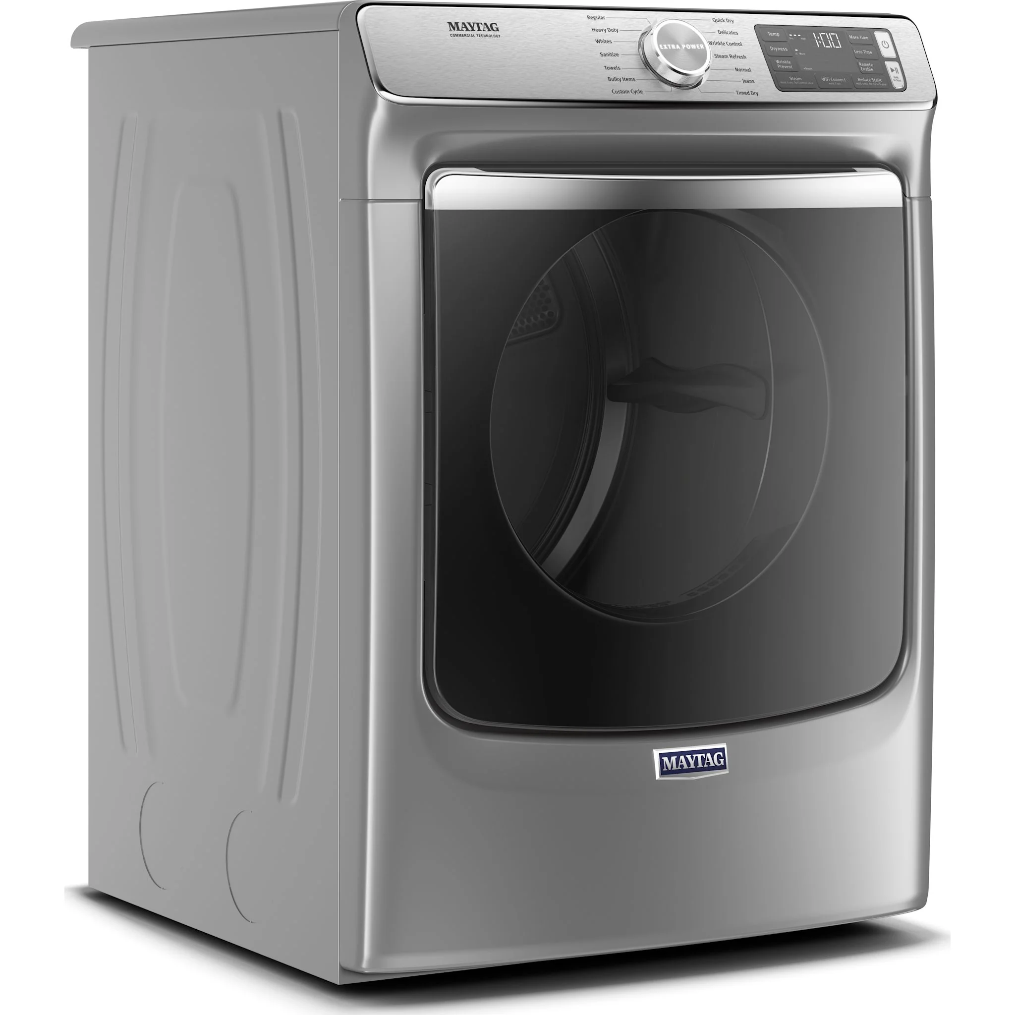 Maytag Smart Front Load Electric Dryer with Extra Power & Advanced Moisture Sensing - 7.3 Cu. Ft. - Metallic Slate (YMED8630HC) - Image 2