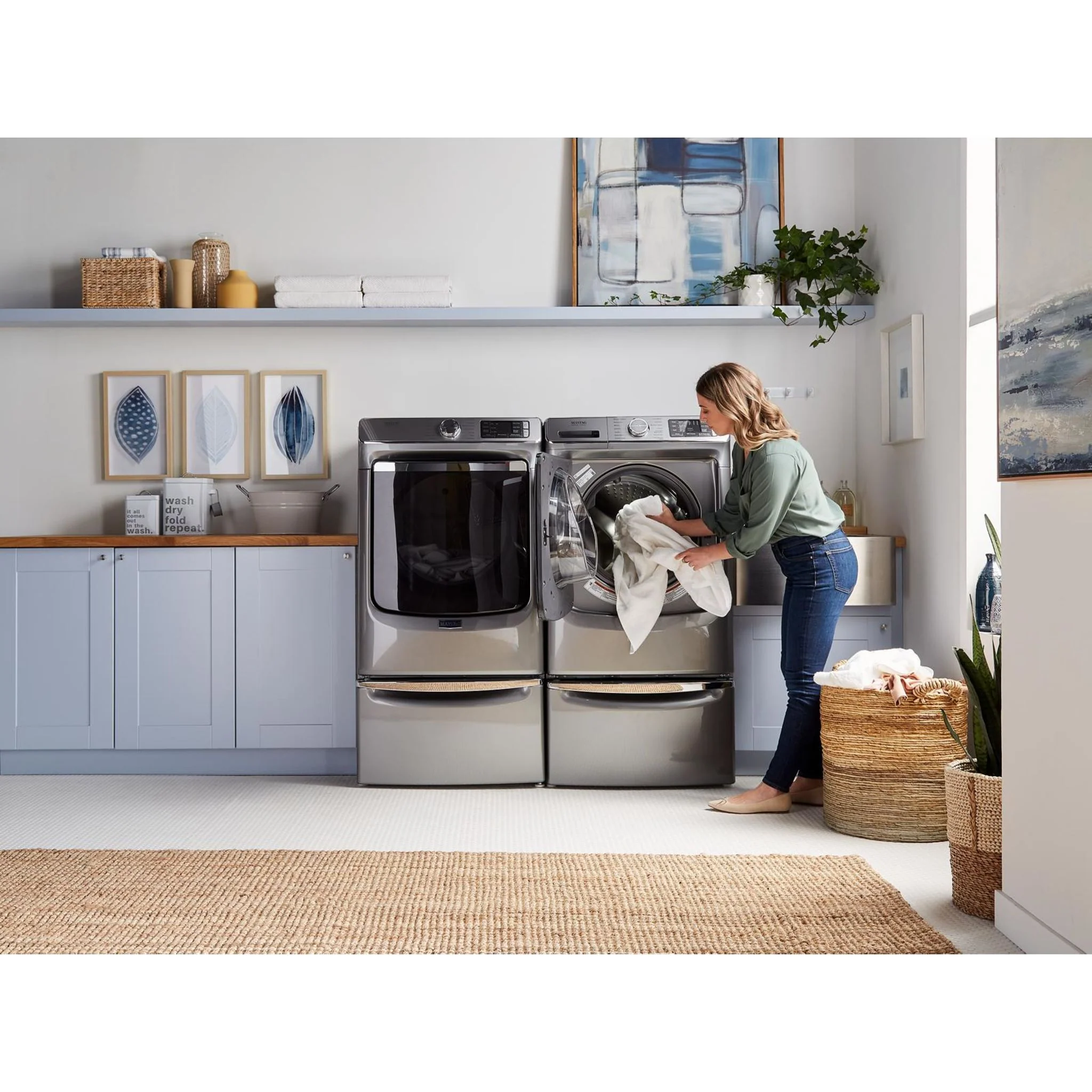 Maytag Smart Front Load Electric Dryer with Extra Power & Advanced Moisture Sensing - 7.3 Cu. Ft. - Metallic Slate (YMED8630HC) - Image 20