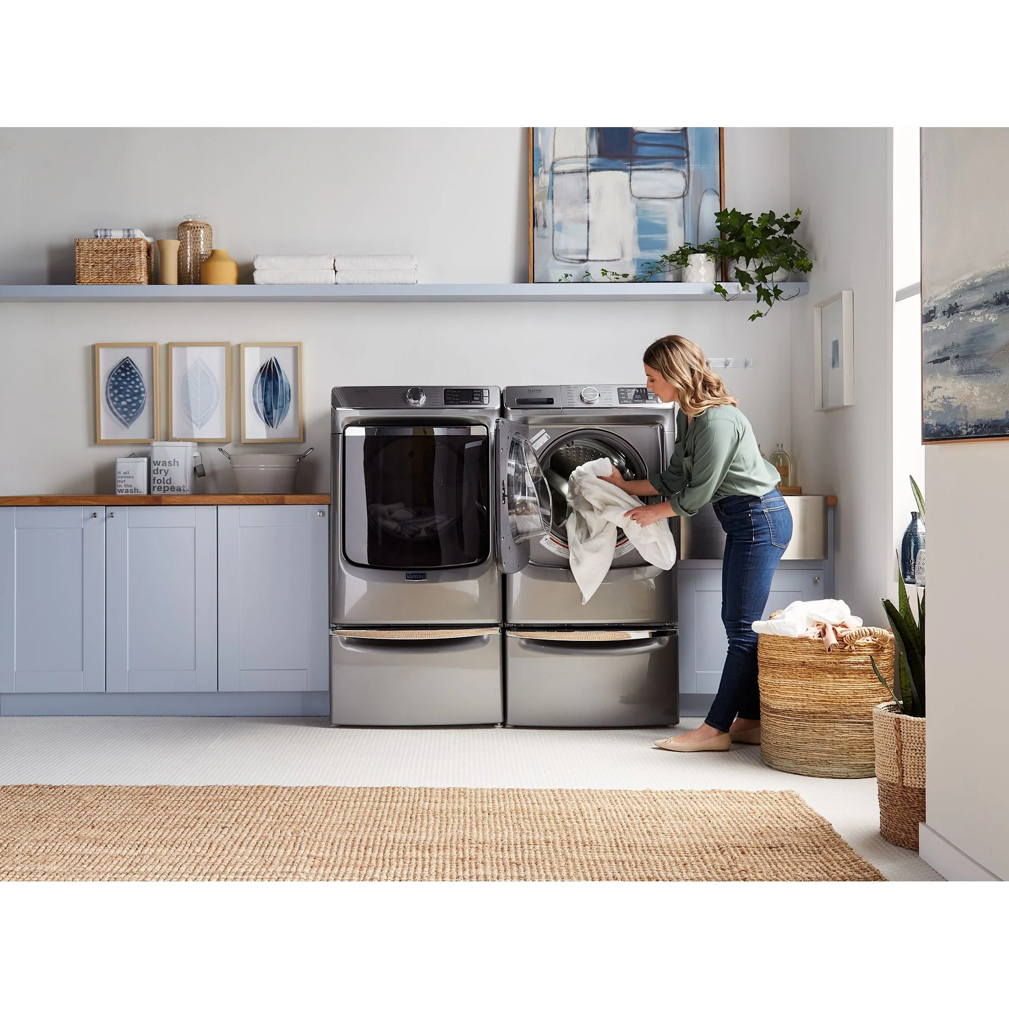 Maytag Smart Front Load Electric Dryer with Extra Power & Advanced Moisture Sensing - 7.3 Cu. Ft. - Metallic Slate (YMED8630HC) - Image 6