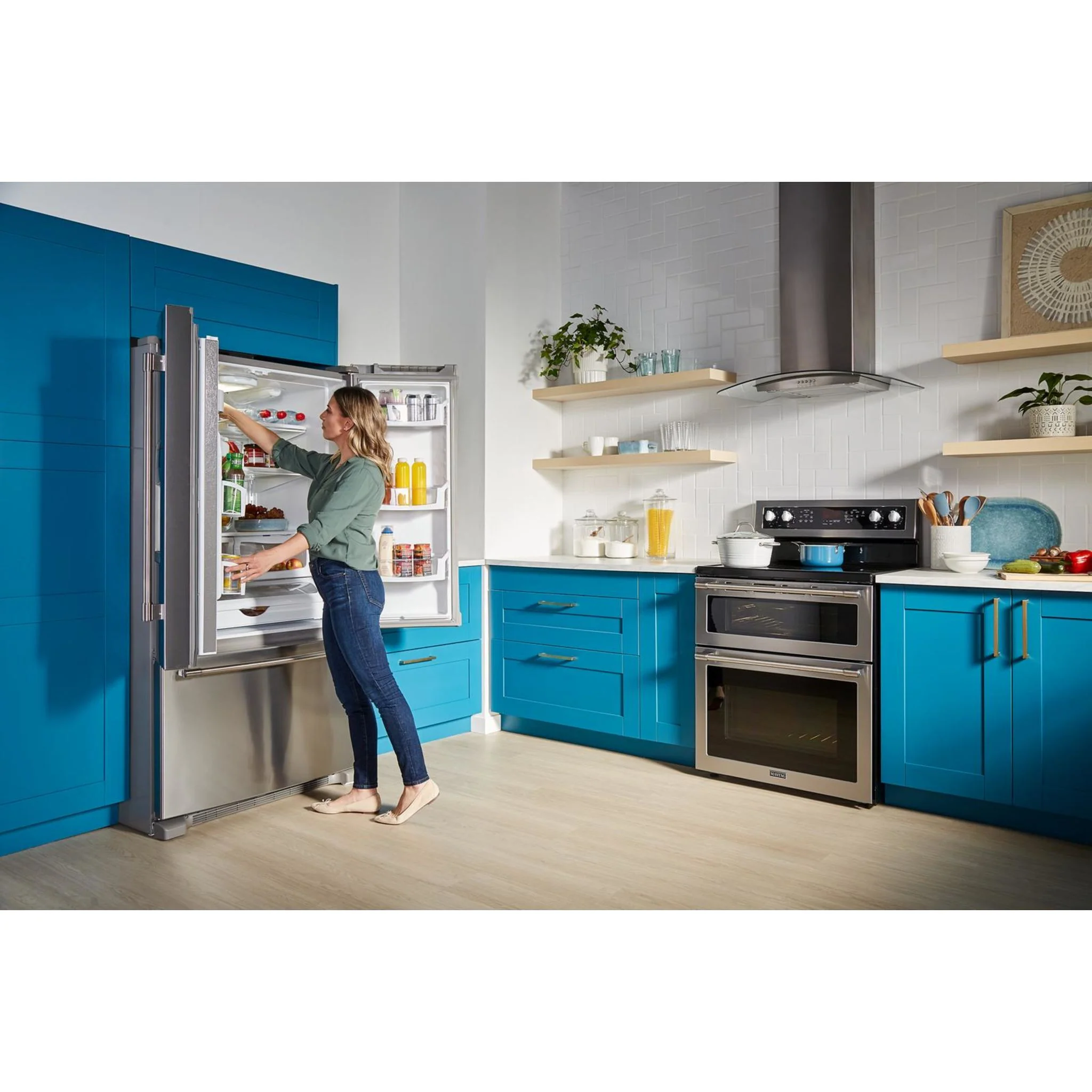 Maytag 30-Inch Wide Double Oven Electric Range With True Convection - 6.7 Cu. Ft. -Stainless Steel (YMET8800FZ) - Image 15