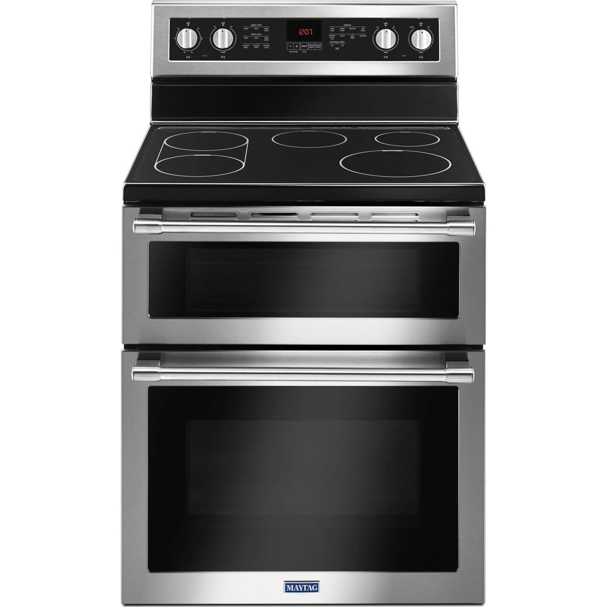 Maytag 30-Inch Wide Double Oven Electric Range With True Convection - 6.7 Cu. Ft. -Stainless Steel (YMET8800FZ) - Image 25