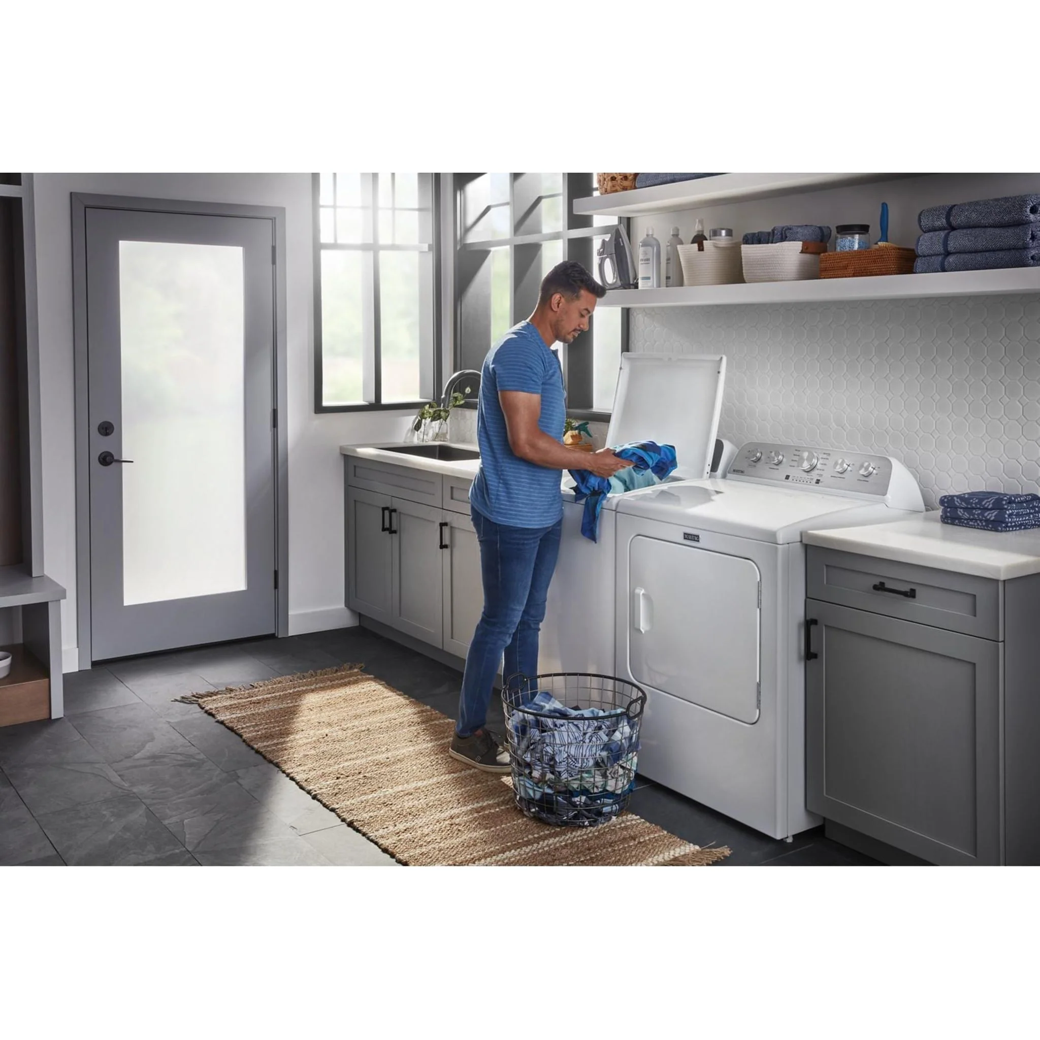 Maytag Top Load Electric Dryer with Extra Power - 7.0 cu. ft. -White (YMED5030MW) - Image 11