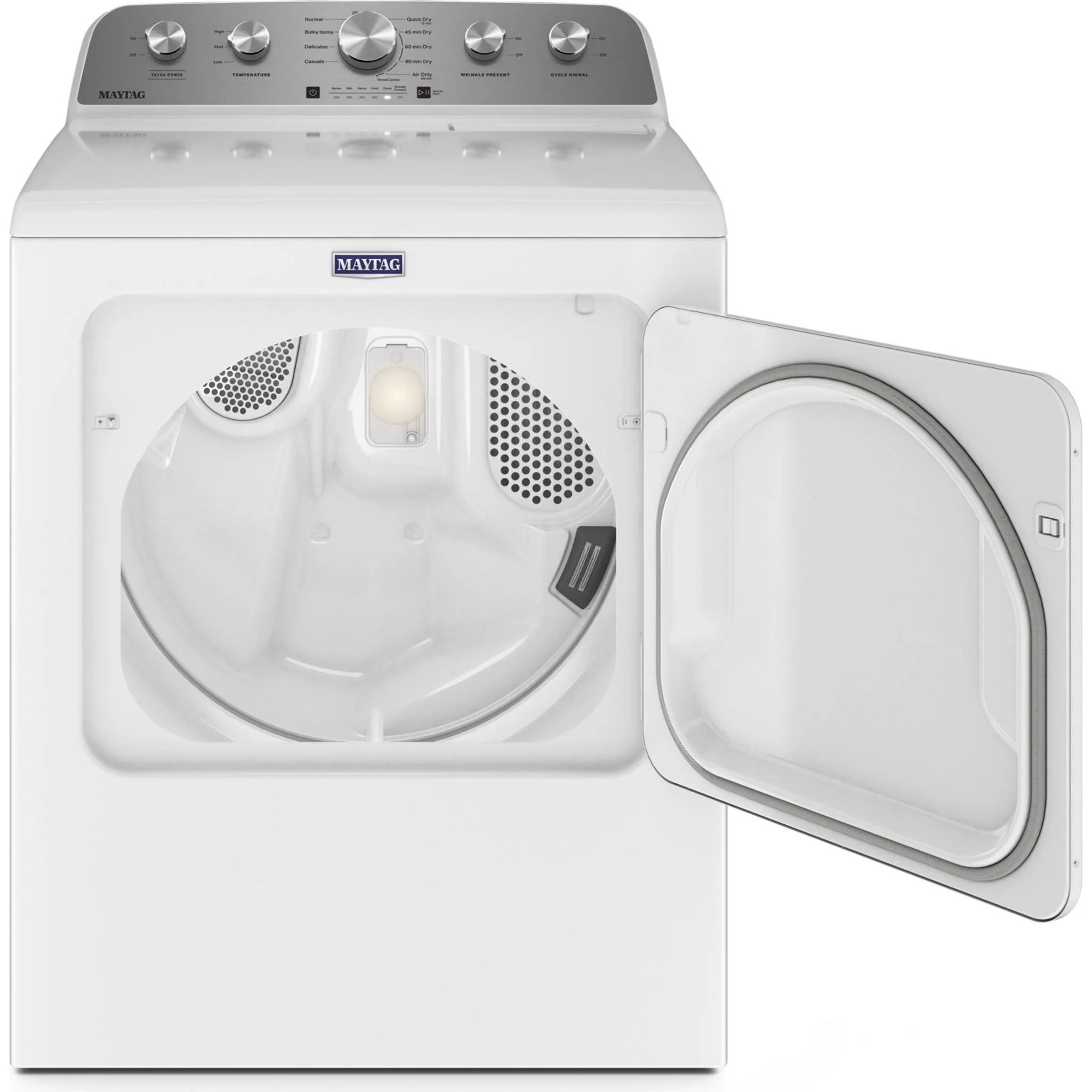 Maytag Top Load Electric Dryer with Extra Power - 7.0 cu. ft. -White (YMED5030MW) - Image 4