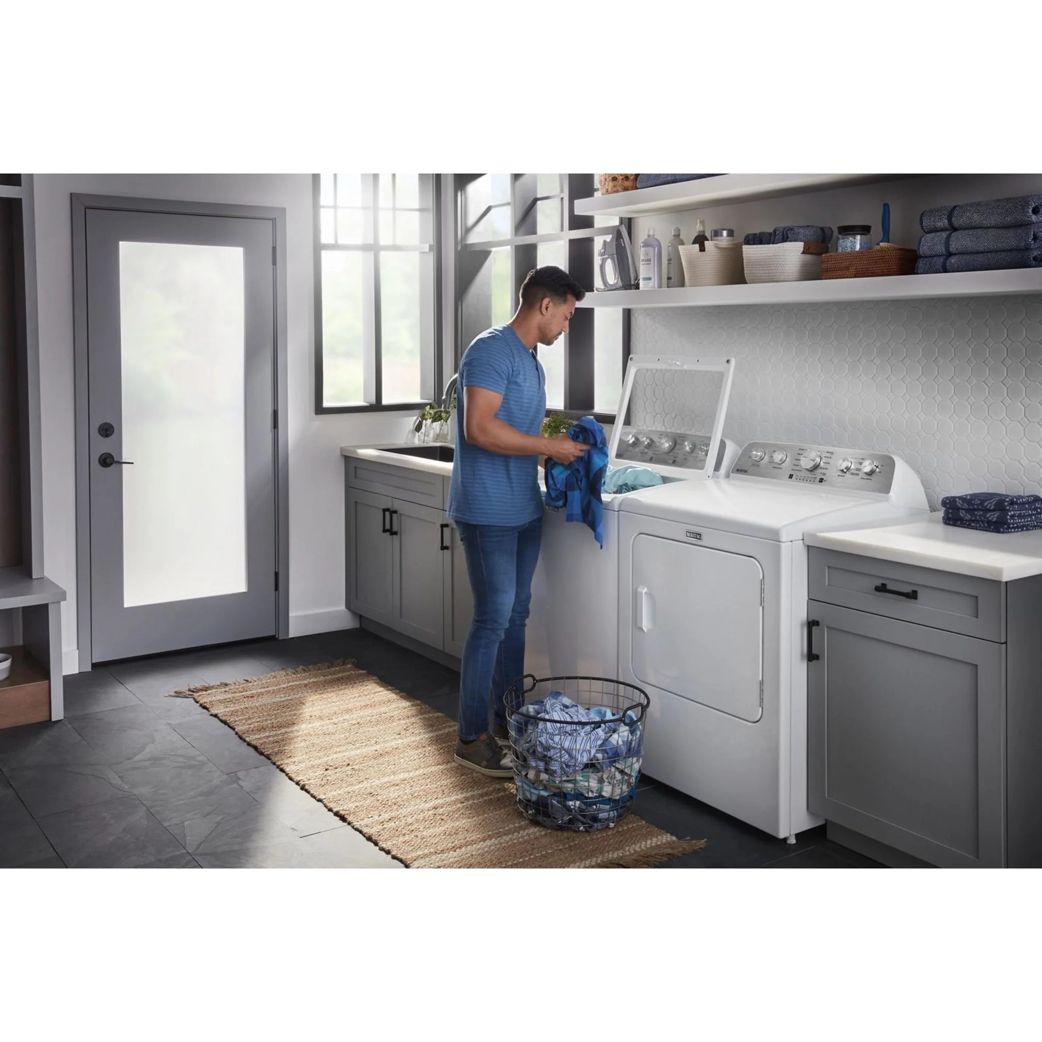 Maytag Top Load Electric Dryer with Steam-Enhanced Cycles - 7.0 cu. ft. -White (YMED5430MW) - Image 19
