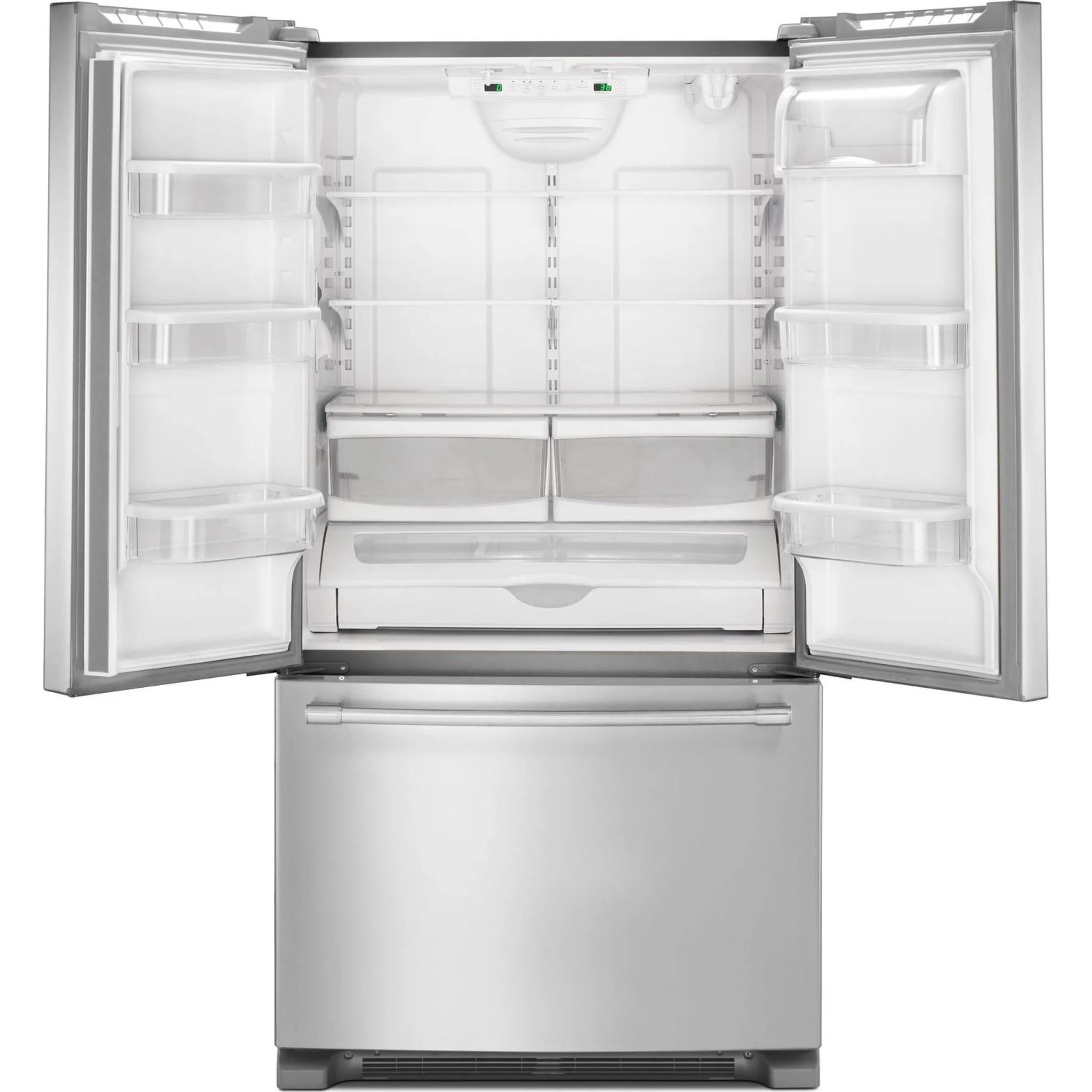 Maytag 36- Inch Wide Counter Depth French Door Refrigerator - 20 Cu. Ft. -Fingerprint Resistant Stainless Steel (MFC2062FEZ) - Image 9