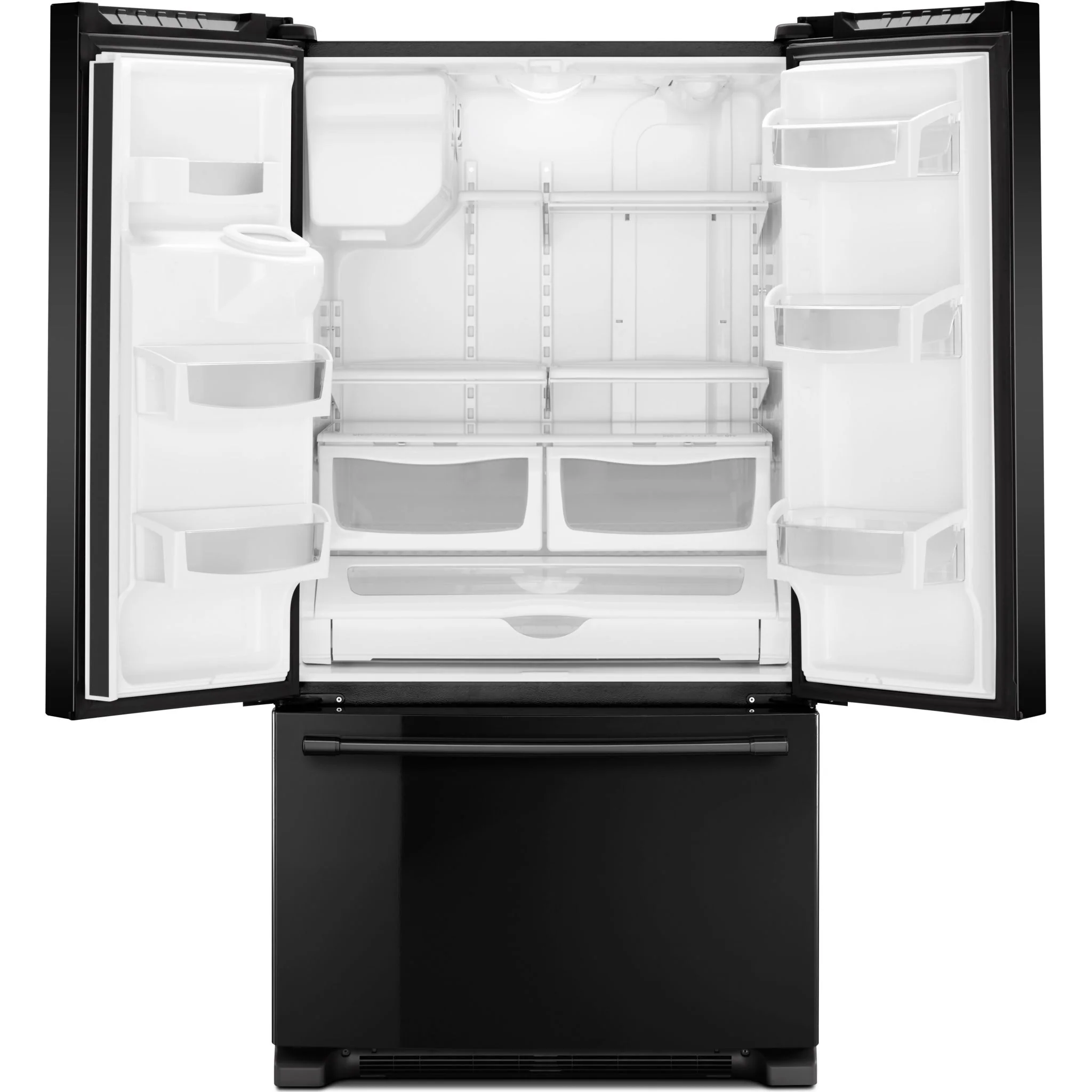 Maytag 36- Inch Wide French Door Refrigerator with PowerCold Feature - 25 Cu. Ft. -Black (MFI2570FEB) - Image 2